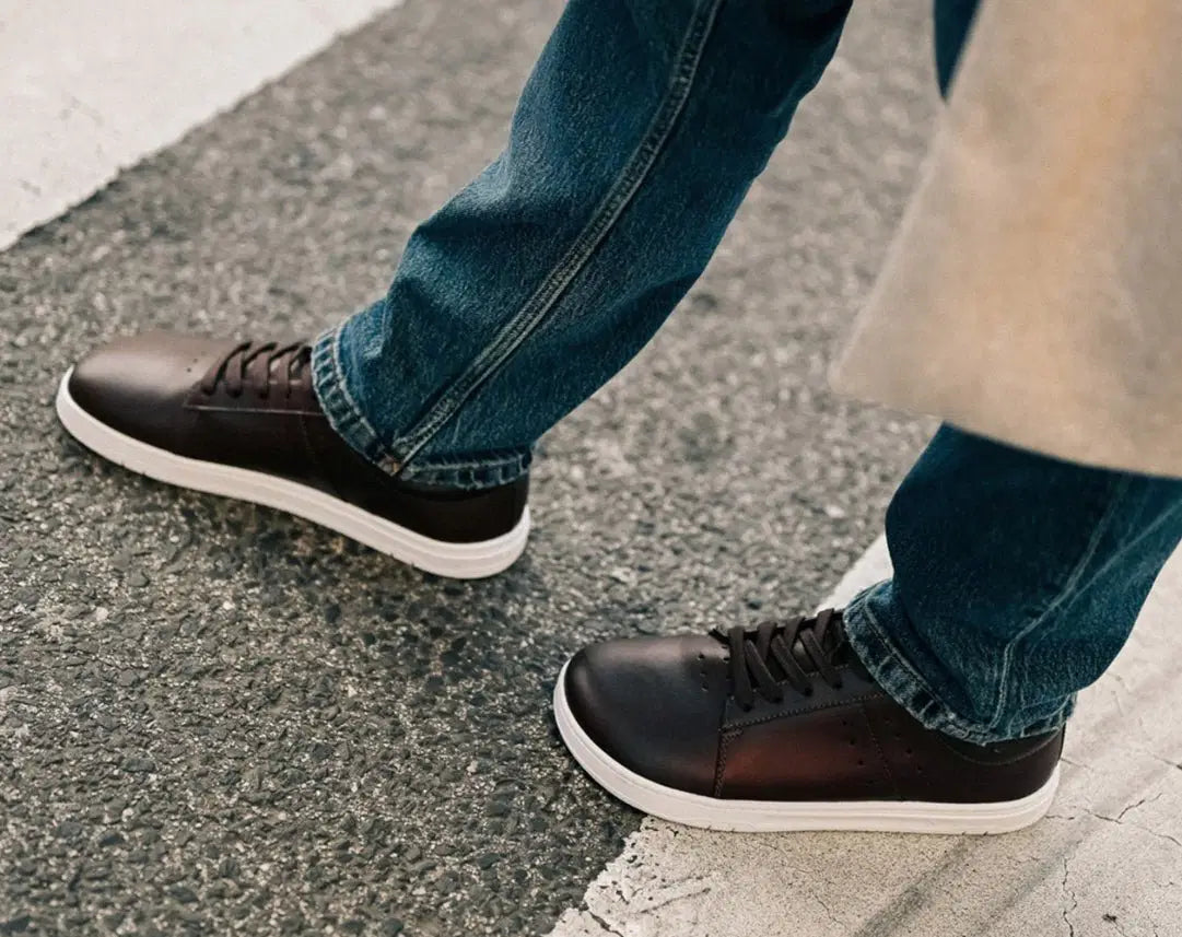 Barefoot Sneakers Barebarics Enigma - Dark Brown - BarefootHub - UK Barefoot Shoes