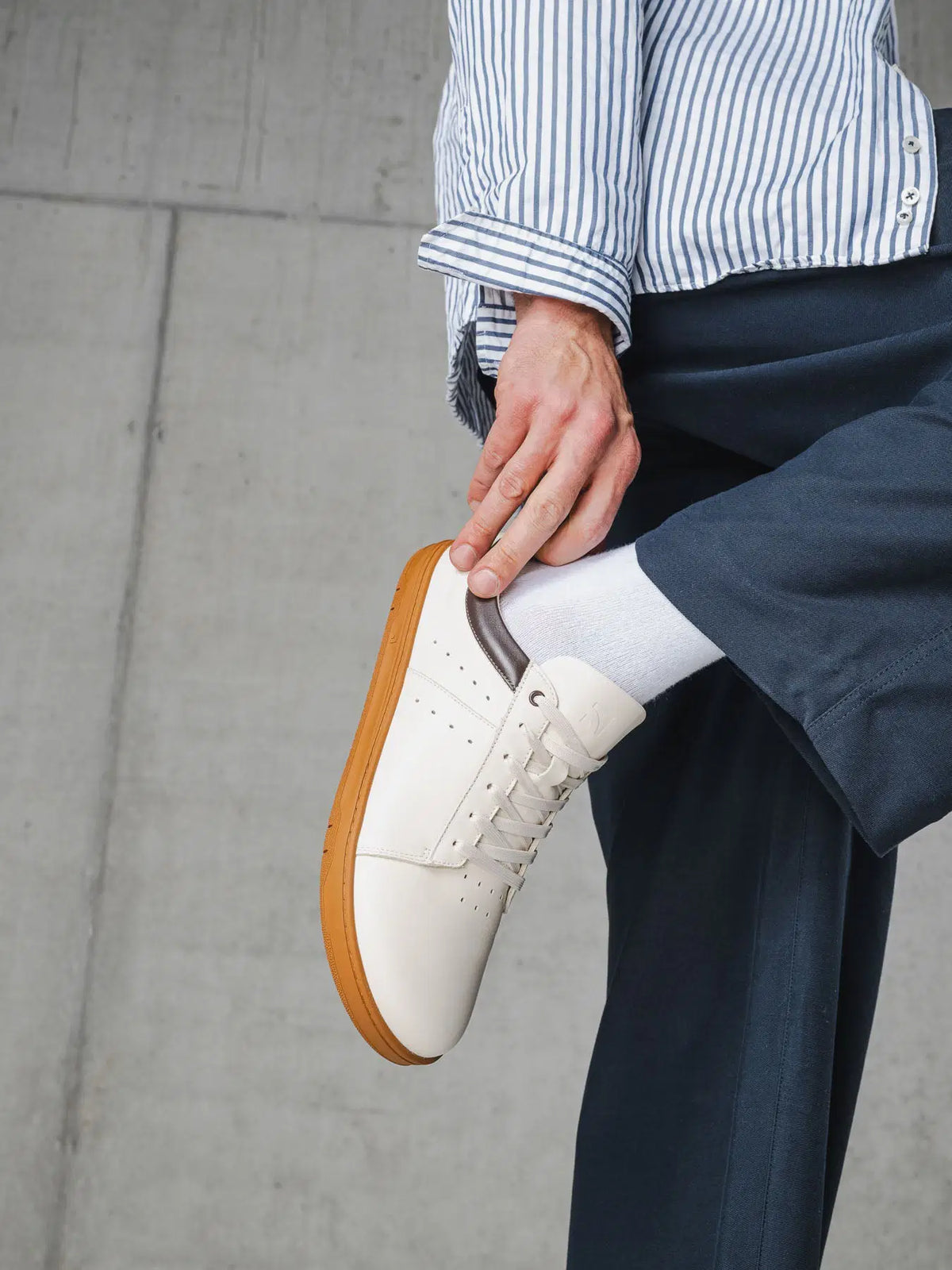 Barefoot Sneakers Barebarics Enigma - Ivory - BarefootHub - UK Barefoot Shoes