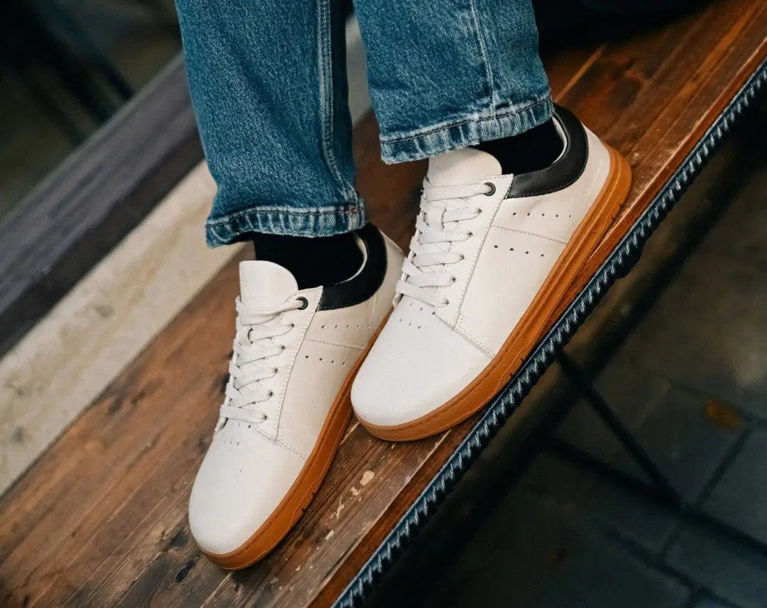 Barefoot Sneakers Barebarics Enigma - Ivory - BarefootHub - UK Barefoot Shoes