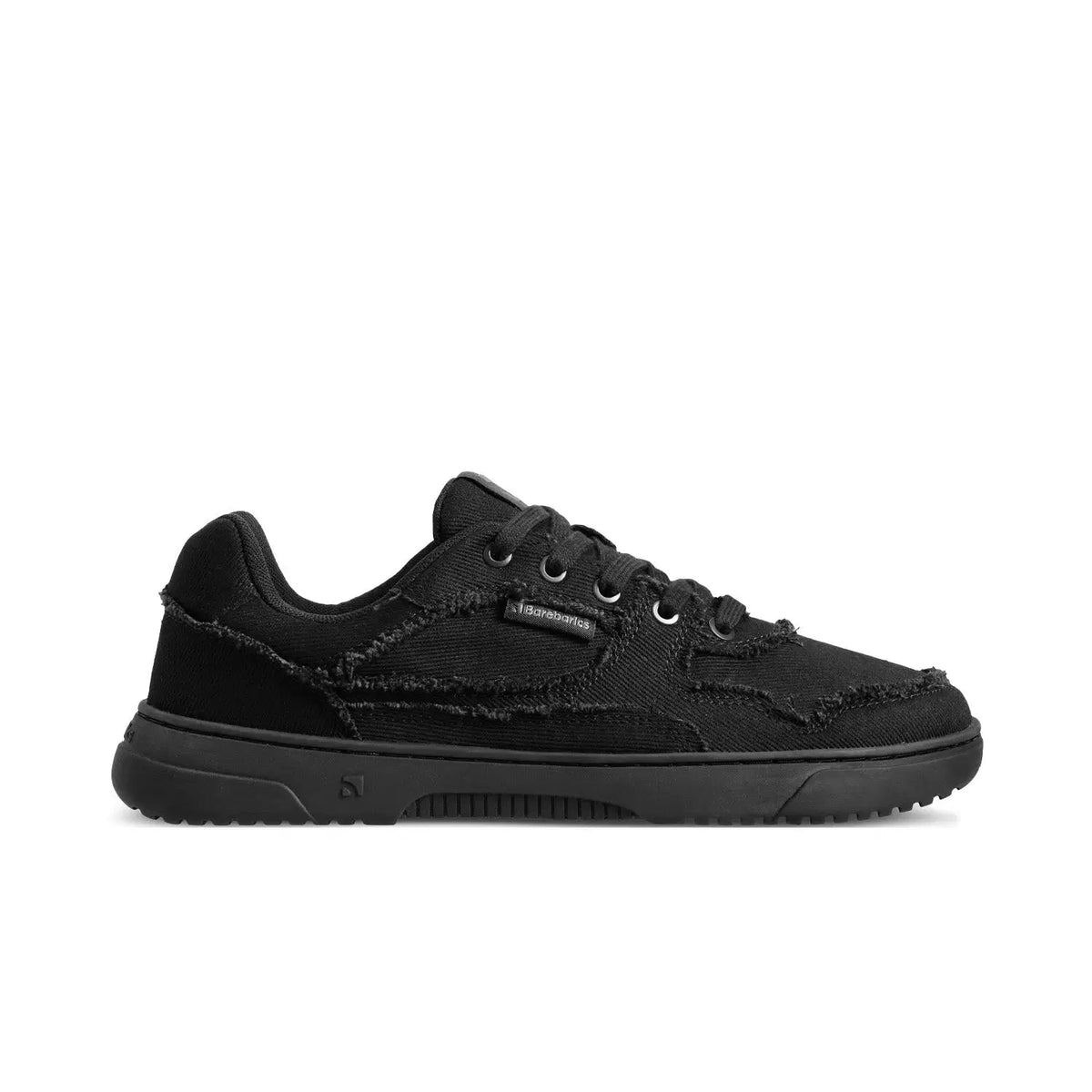 Barefoot Sneakers Barebarics Zing Denim - All Black - BarefootHub - UK Barefoot Shoes