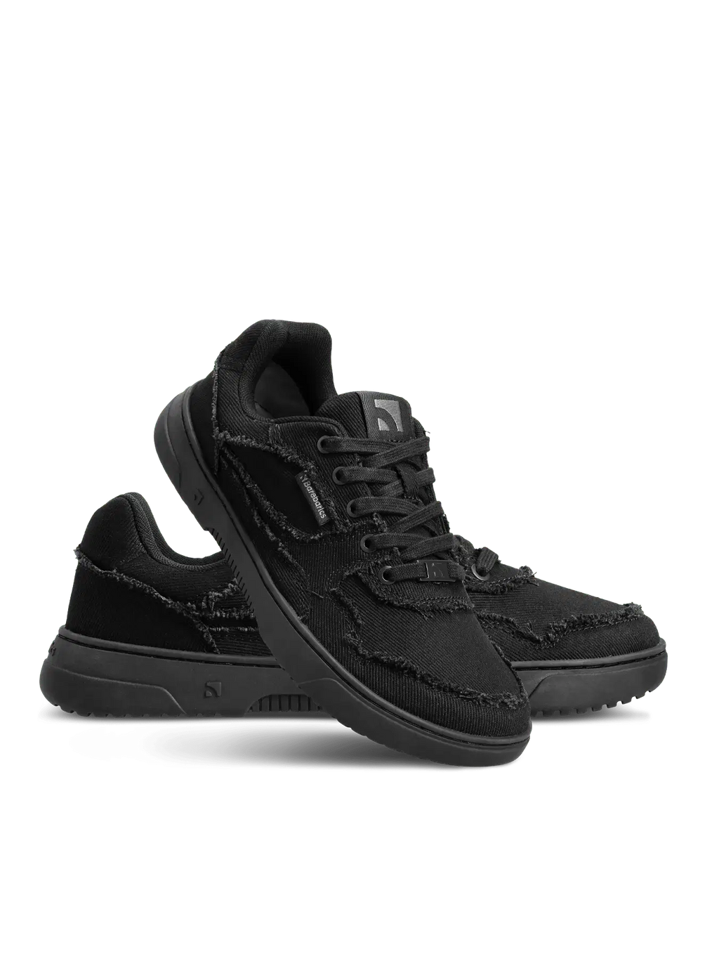 Barefoot Sneakers Barebarics Zing Denim - All Black - BarefootHub - UK Barefoot Shoes