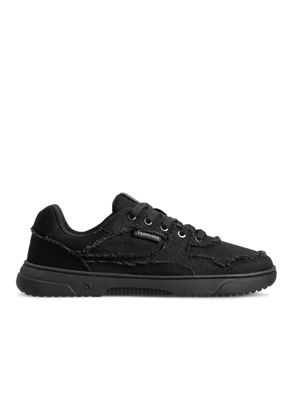 Barefoot Sneakers Barebarics Zing Denim - All Black - BarefootHub - UK Barefoot Shoes