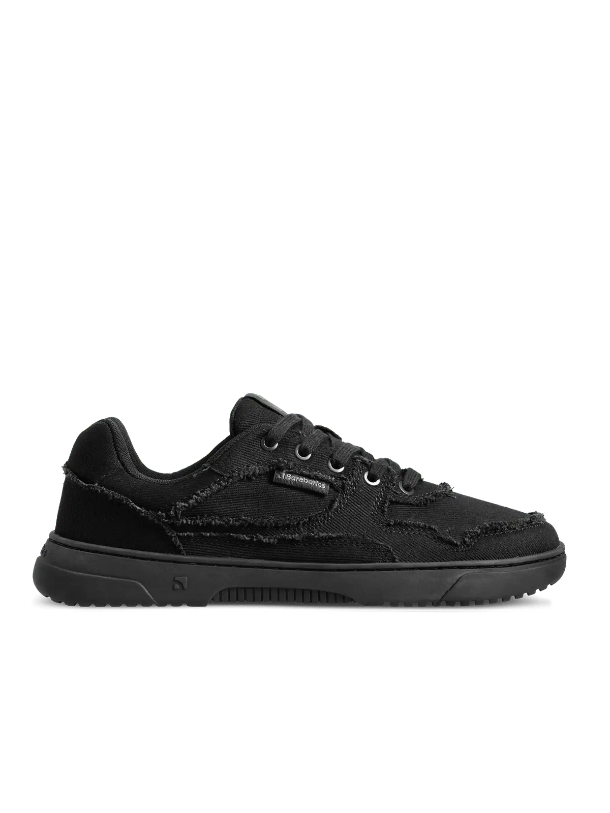 Barefoot Sneakers Barebarics Zing Denim - All Black - BarefootHub - UK Barefoot Shoes