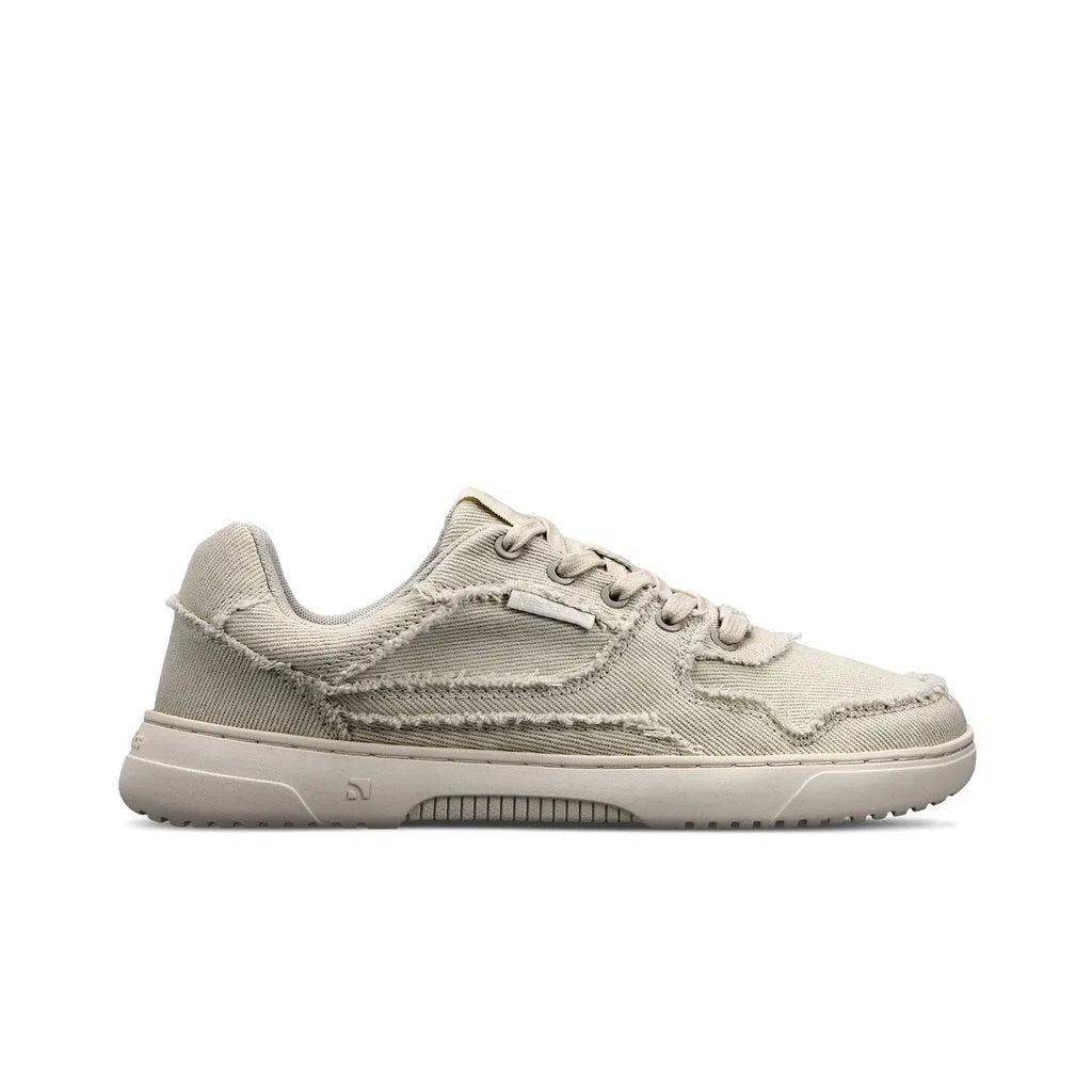 Barefoot Sneakers Barebarics Zing Denim - Cream White - BarefootHub - UK Barefoot Shoes