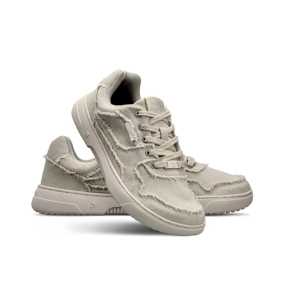 Barefoot Sneakers Barebarics Zing Denim - Cream White - BarefootHub - UK Barefoot Shoes