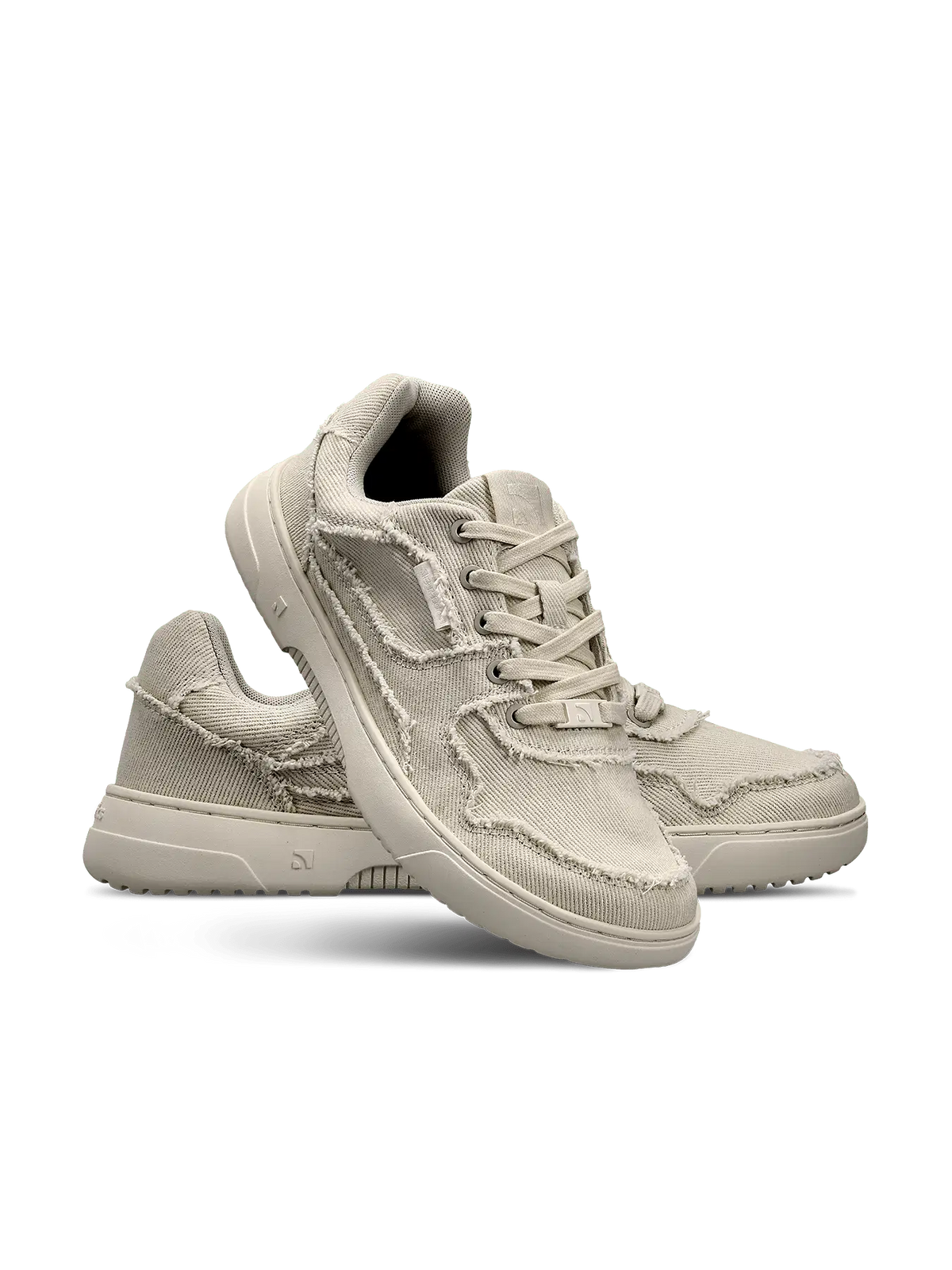 Barefoot Sneakers Barebarics Zing Denim - Cream White - BarefootHub - UK Barefoot Shoes