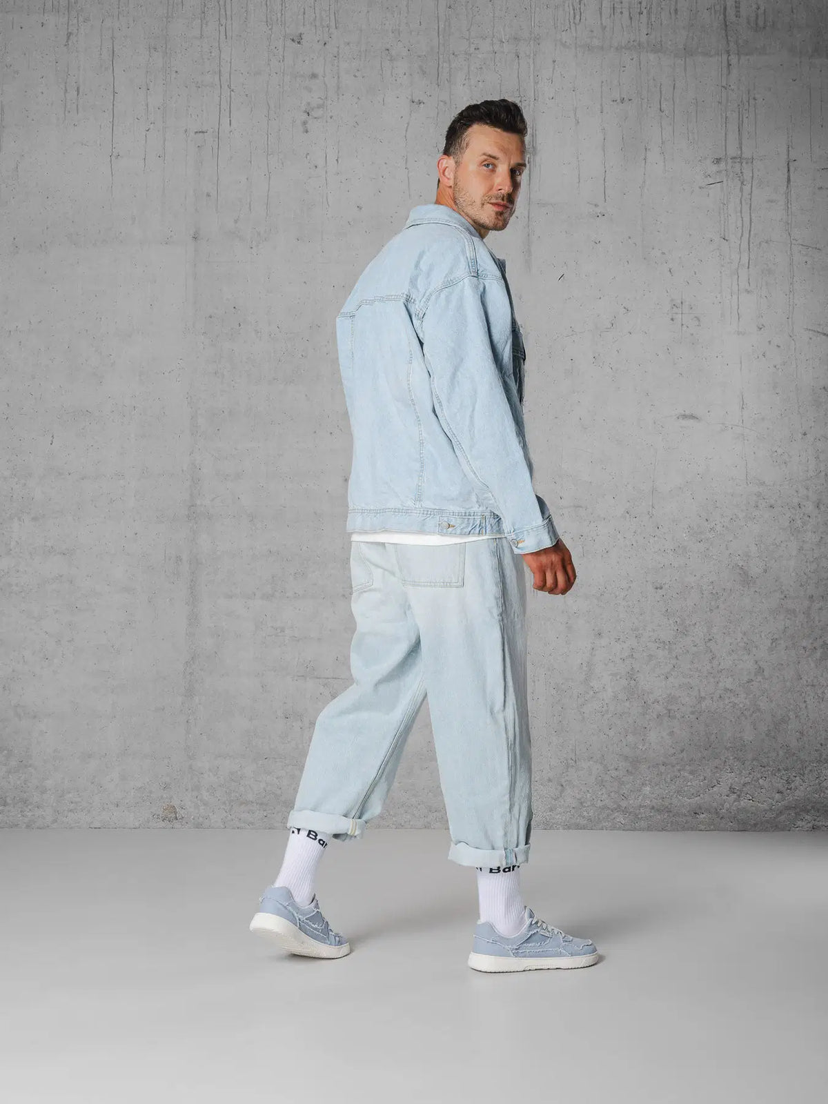 Barefoot Sneakers Barebarics Zing Denim - Light Blue - BarefootHub - UK Barefoot Shoes