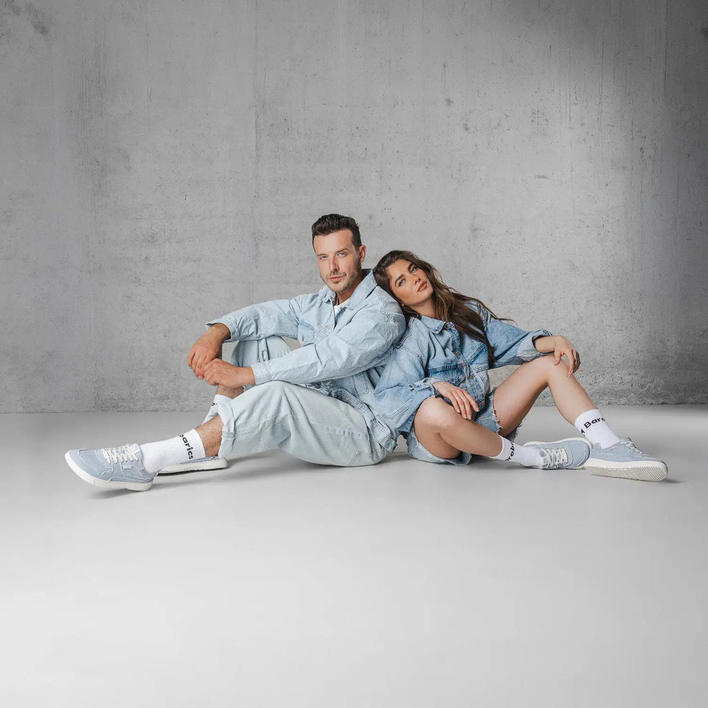 Barefoot Sneakers Barebarics Zing Denim - Light Blue - BarefootHub - UK Barefoot Shoes