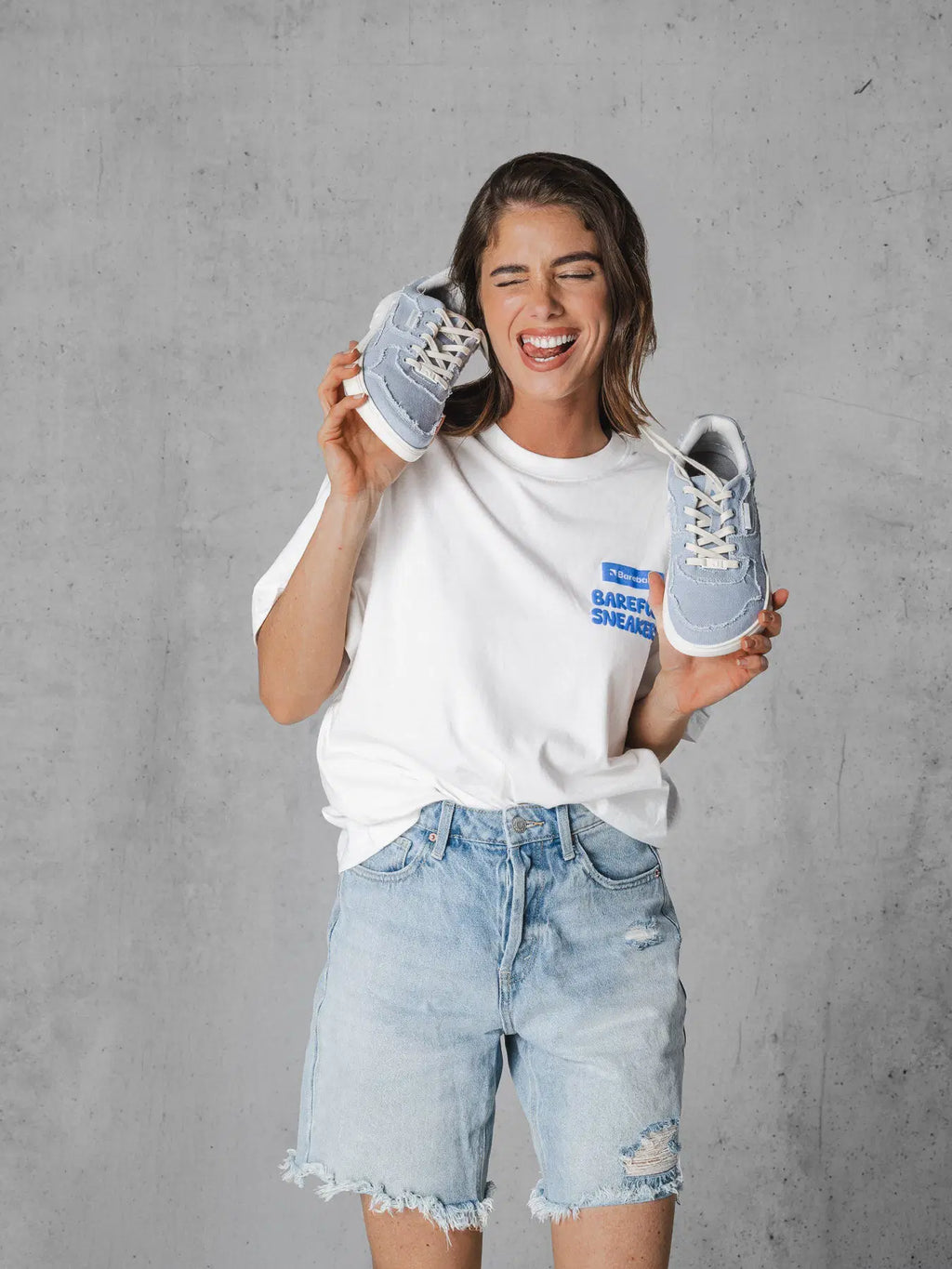 Barefoot Sneakers Barebarics Zing Denim - Light Blue - BarefootHub - UK Barefoot Shoes