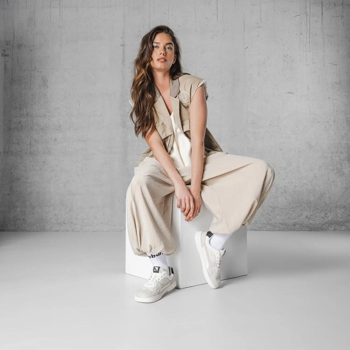 Barefoot Sneakers Barebarics Zing - Fresh - White & Beige - BarefootHub - UK Barefoot Shoes