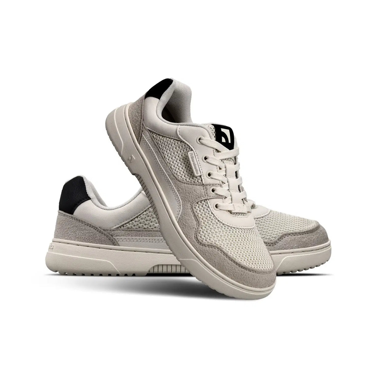 Barefoot Sneakers Barebarics Zing - Fresh - White & Beige - BarefootHub - UK Barefoot Shoes