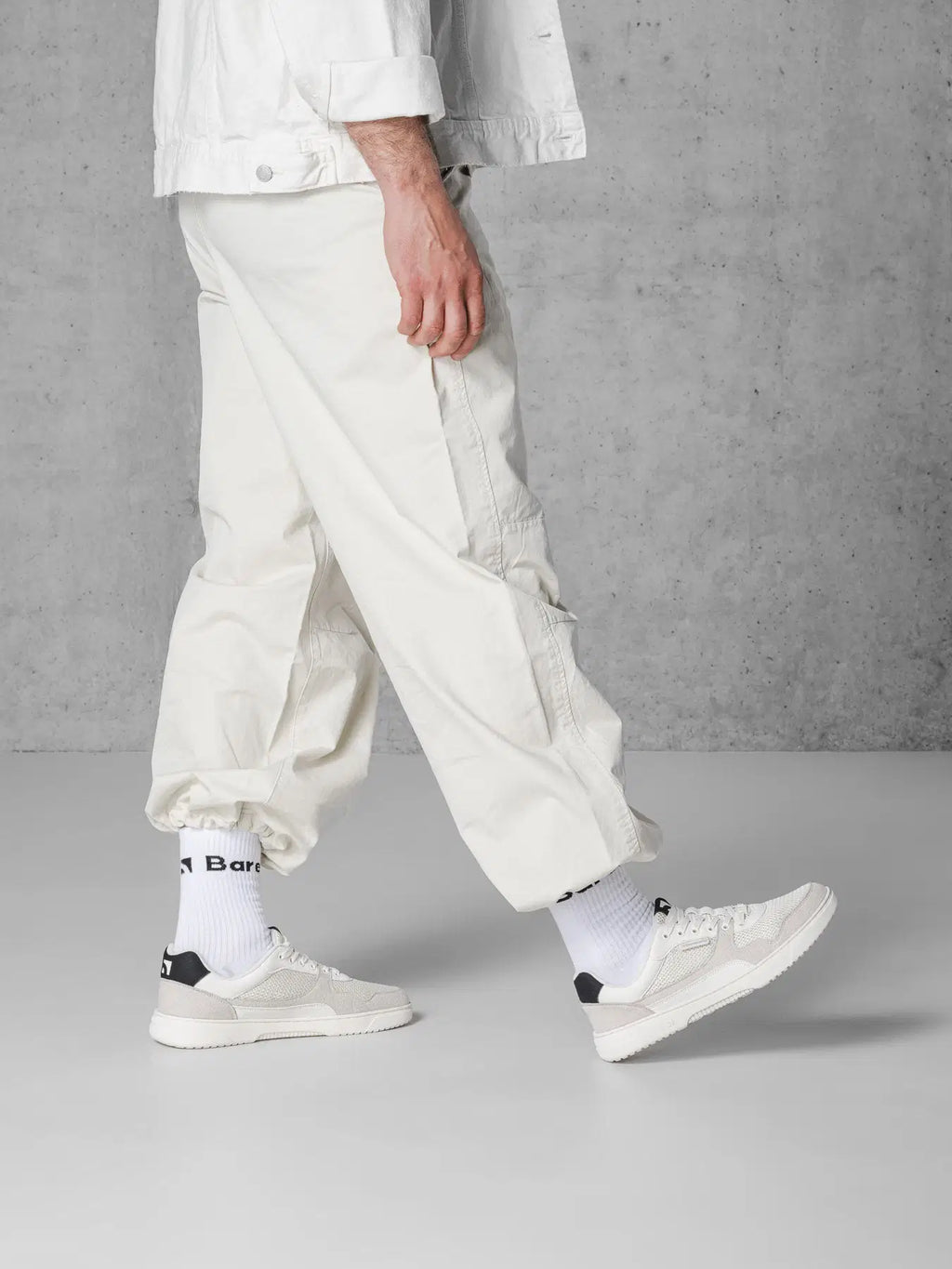 Barefoot Sneakers Barebarics Zing - Fresh - White & Beige - BarefootHub - UK Barefoot Shoes