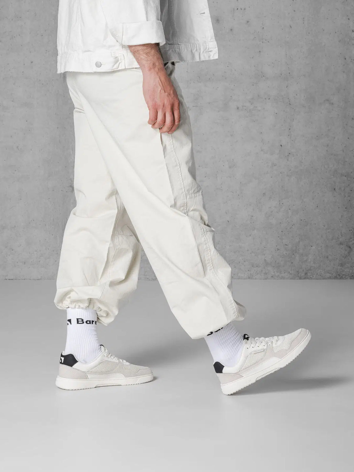 Barefoot Sneakers Barebarics Zing - Fresh - White & Beige - BarefootHub - UK Barefoot Shoes