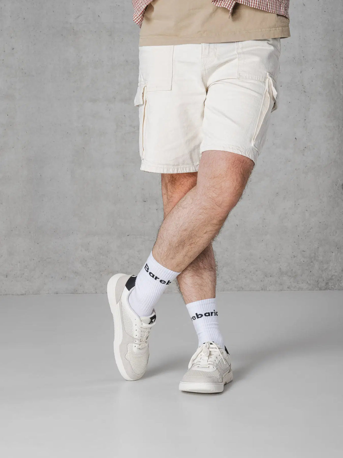 Barefoot Sneakers Barebarics Zing - Fresh - White & Beige - BarefootHub - UK Barefoot Shoes