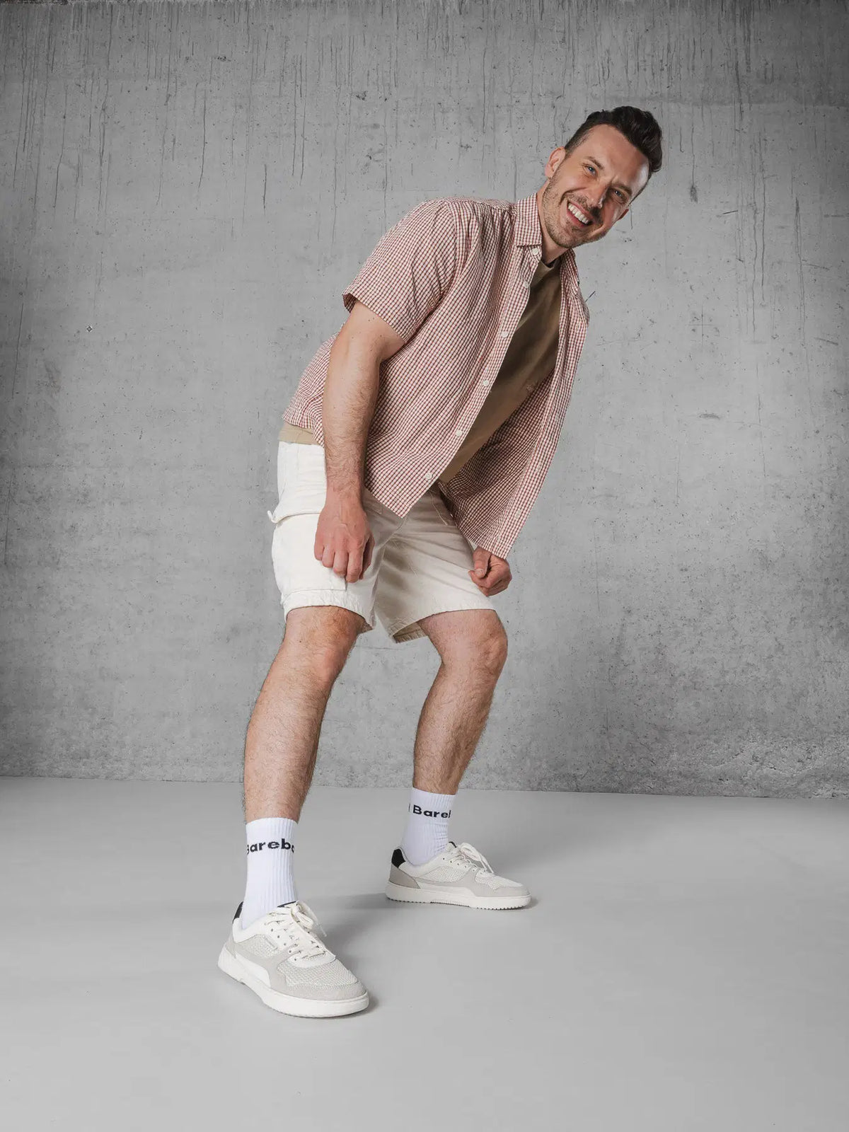 Barefoot Sneakers Barebarics Zing - Fresh - White & Beige - BarefootHub - UK Barefoot Shoes