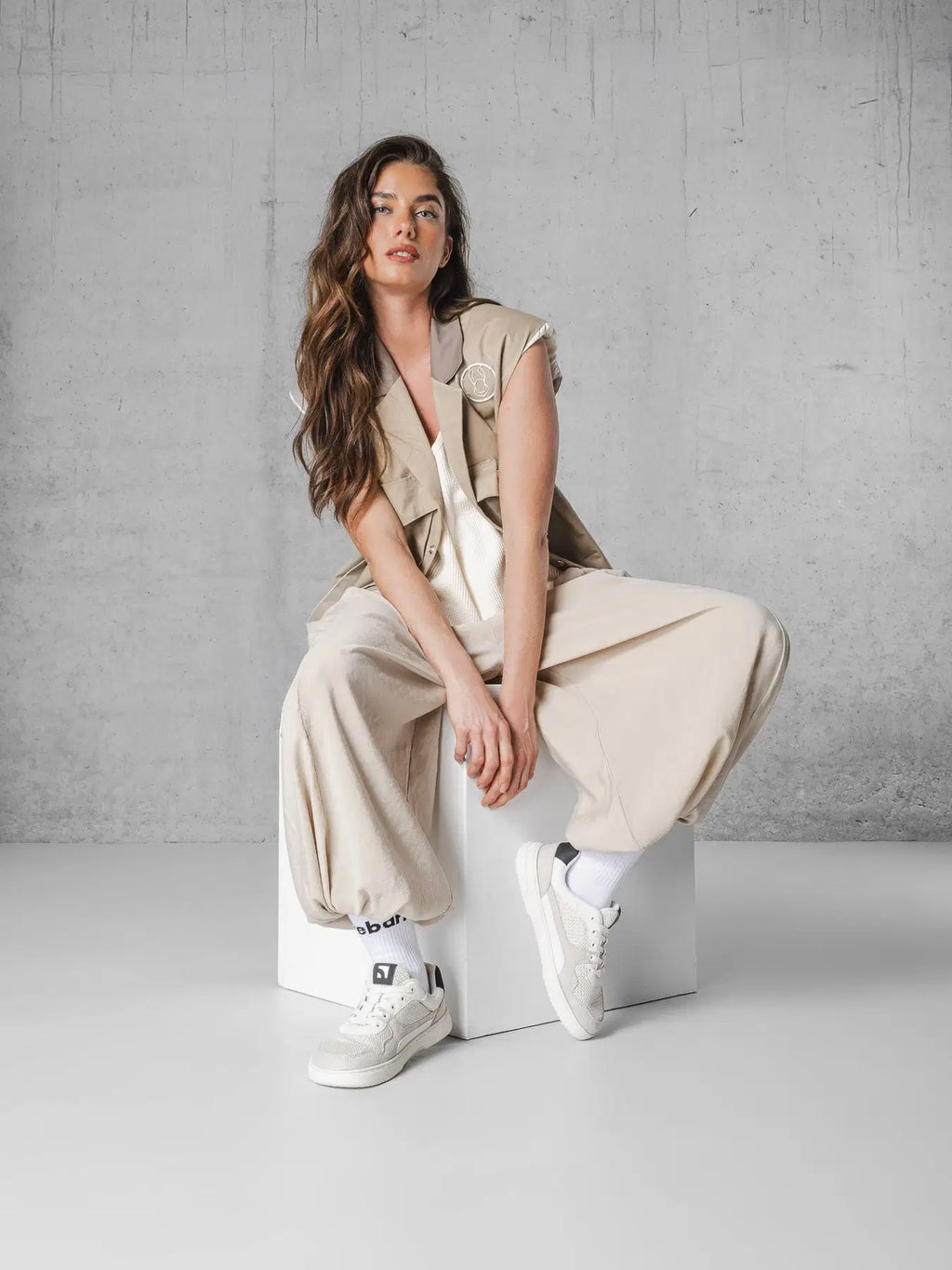Barefoot Sneakers Barebarics Zing - Fresh - White & Beige - BarefootHub - UK Barefoot Shoes