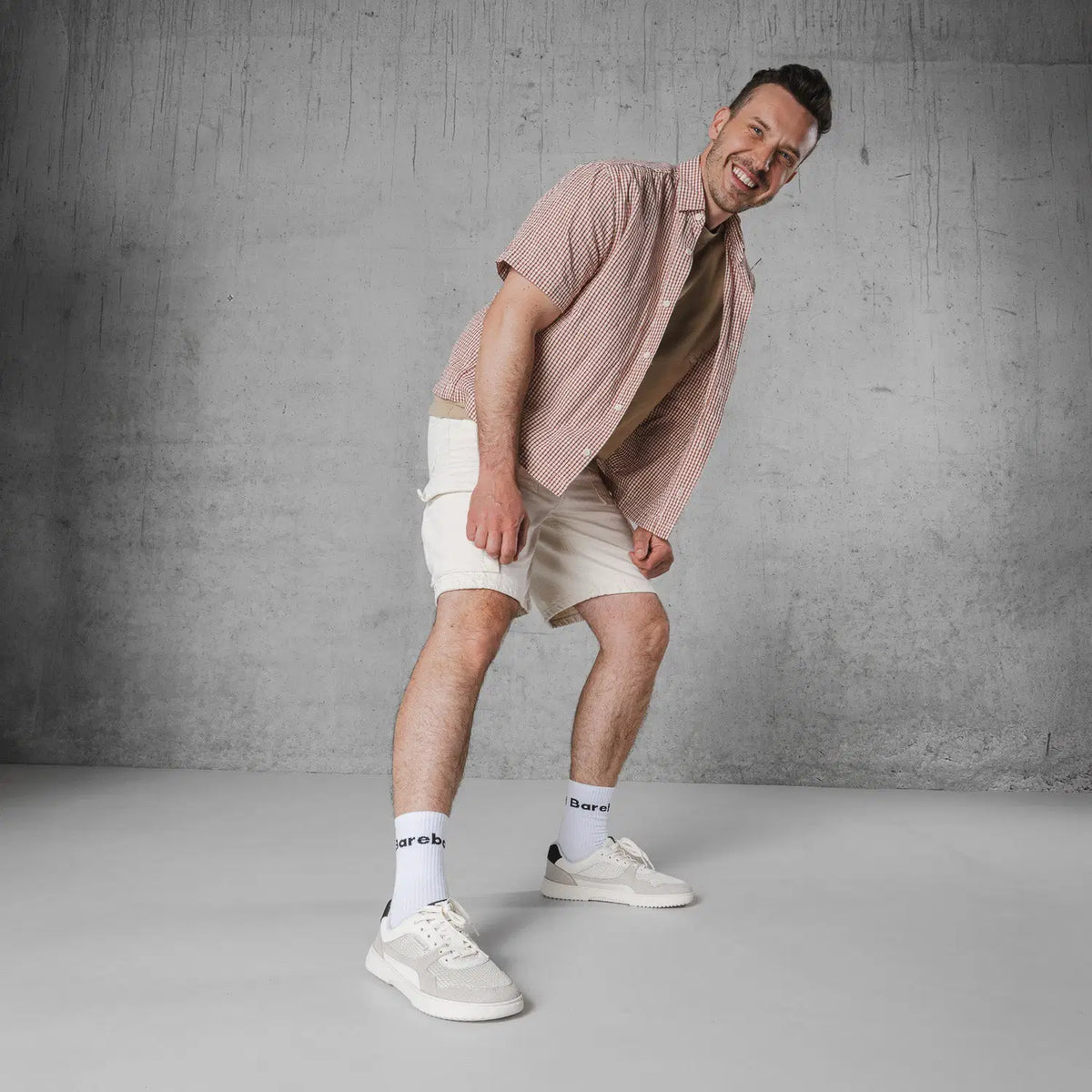 Barefoot Sneakers Barebarics Zing - Fresh - White & Beige - BarefootHub - UK Barefoot Shoes