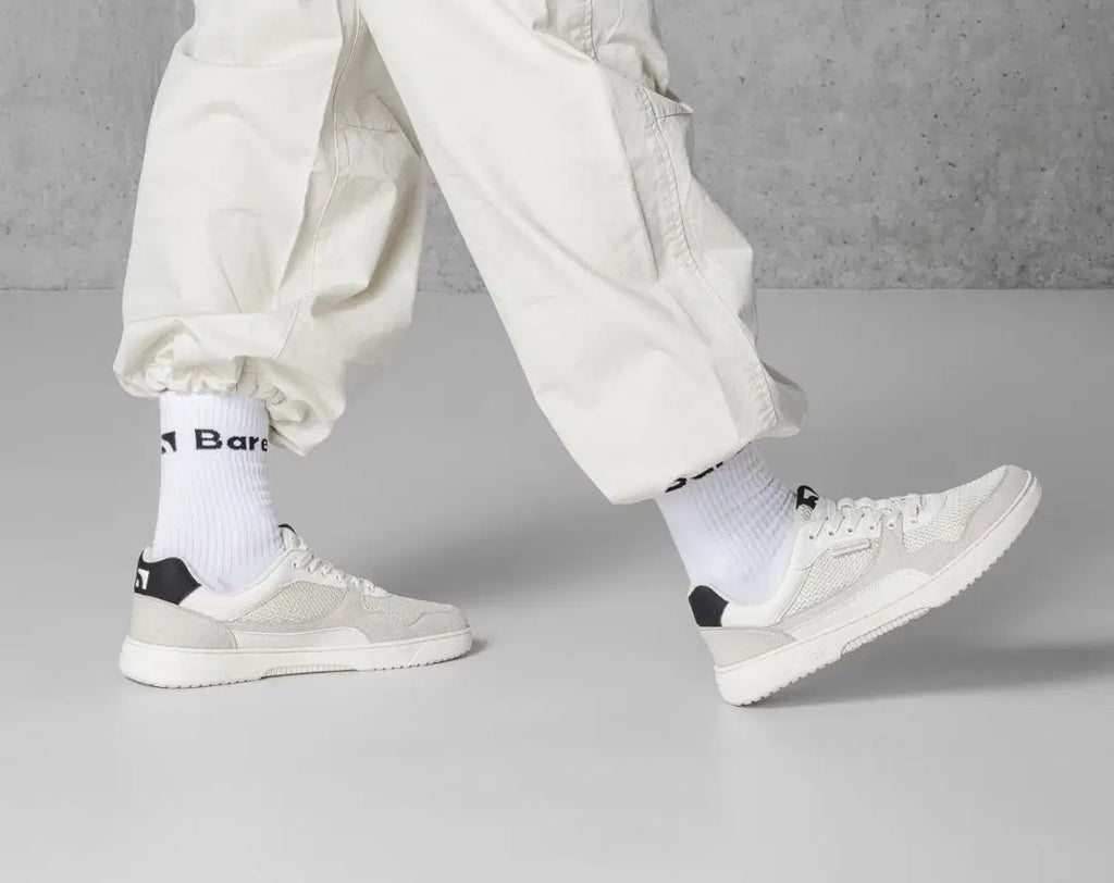 Barefoot Sneakers Barebarics Zing - Fresh - White & Beige - BarefootHub - UK Barefoot Shoes