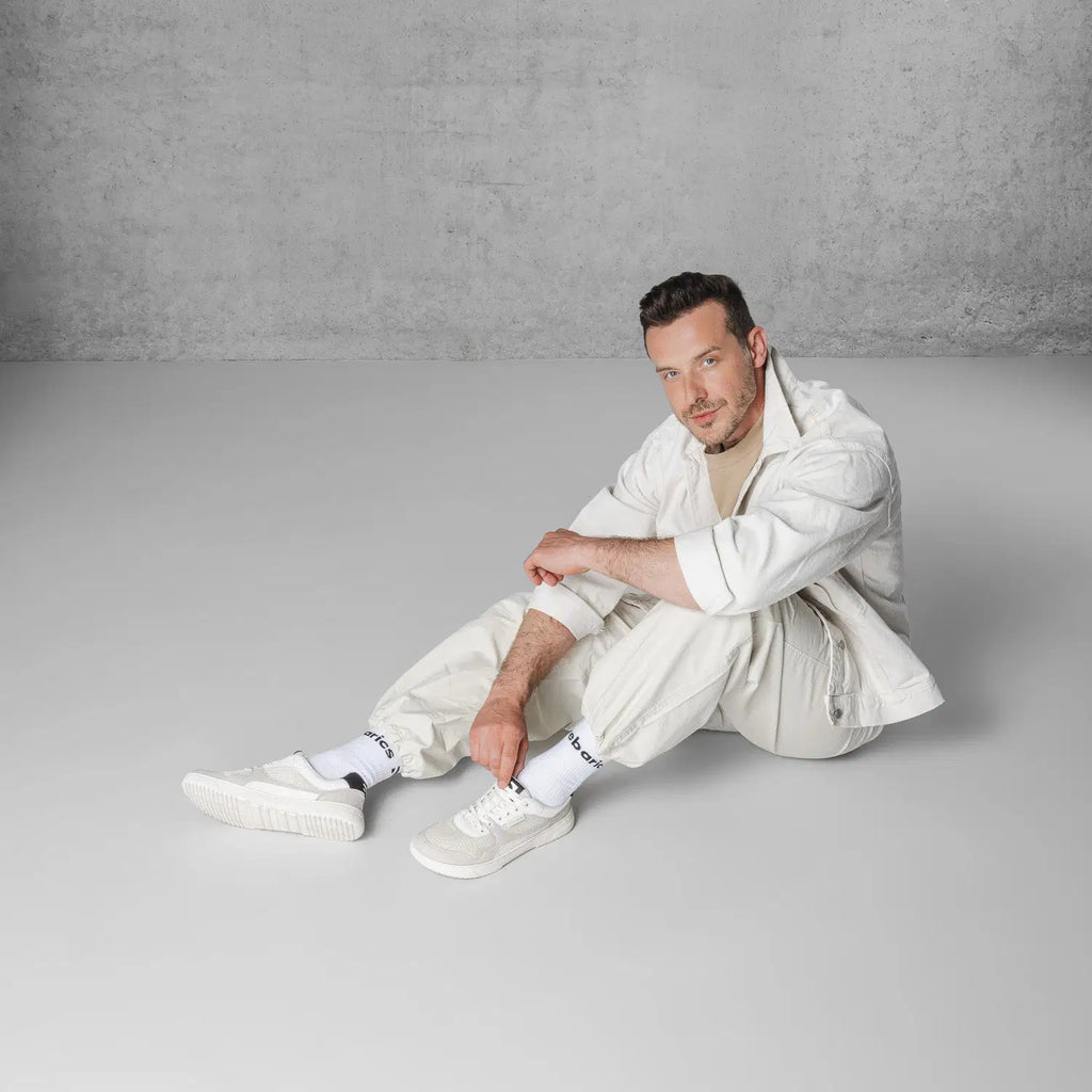 Barefoot Sneakers Barebarics Zing - Fresh - White & Beige - BarefootHub - UK Barefoot Shoes