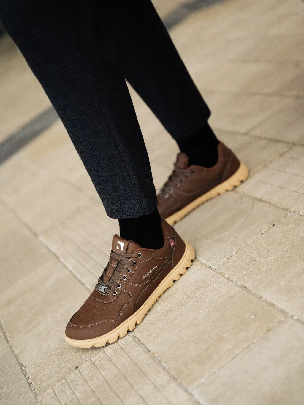 Barefoot Sneakers Barebarics Zing Frost - Dark Brown - BarefootHub - UK Barefoot Shoes