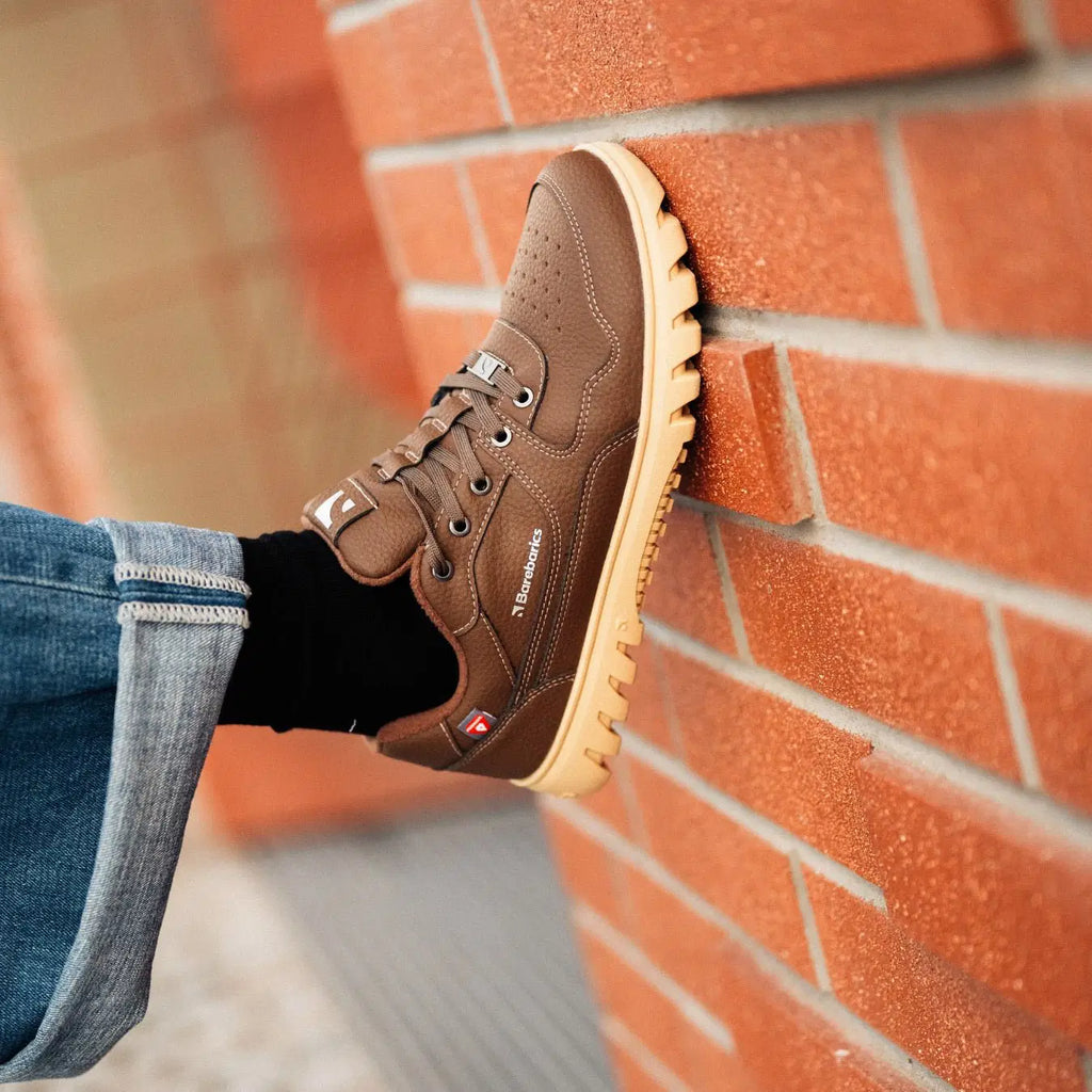 Barefoot Sneakers Barebarics Zing Frost - Dark Brown - BarefootHub - UK Barefoot Shoes