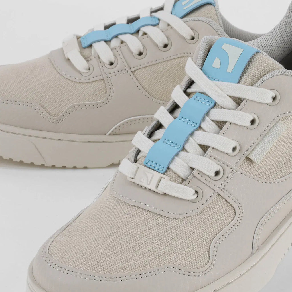 Barefoot Sneakers Barebarics Zing - Off-White & Blue - BarefootHub - UK Barefoot Shoes