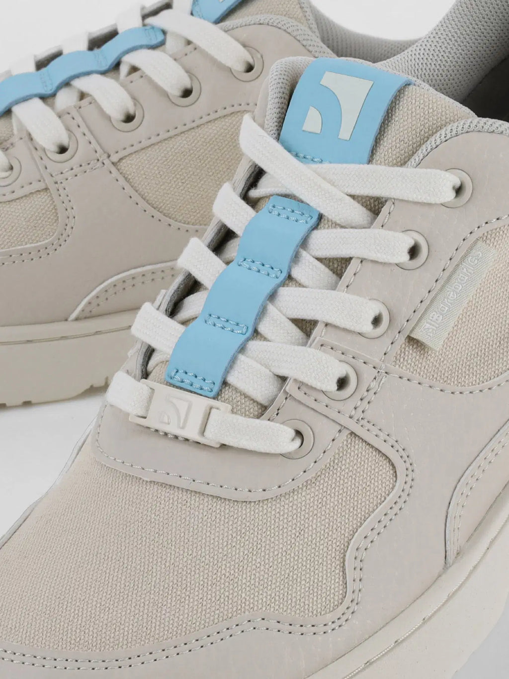 Barefoot Sneakers Barebarics Zing - Off-White & Blue - BarefootHub - UK Barefoot Shoes