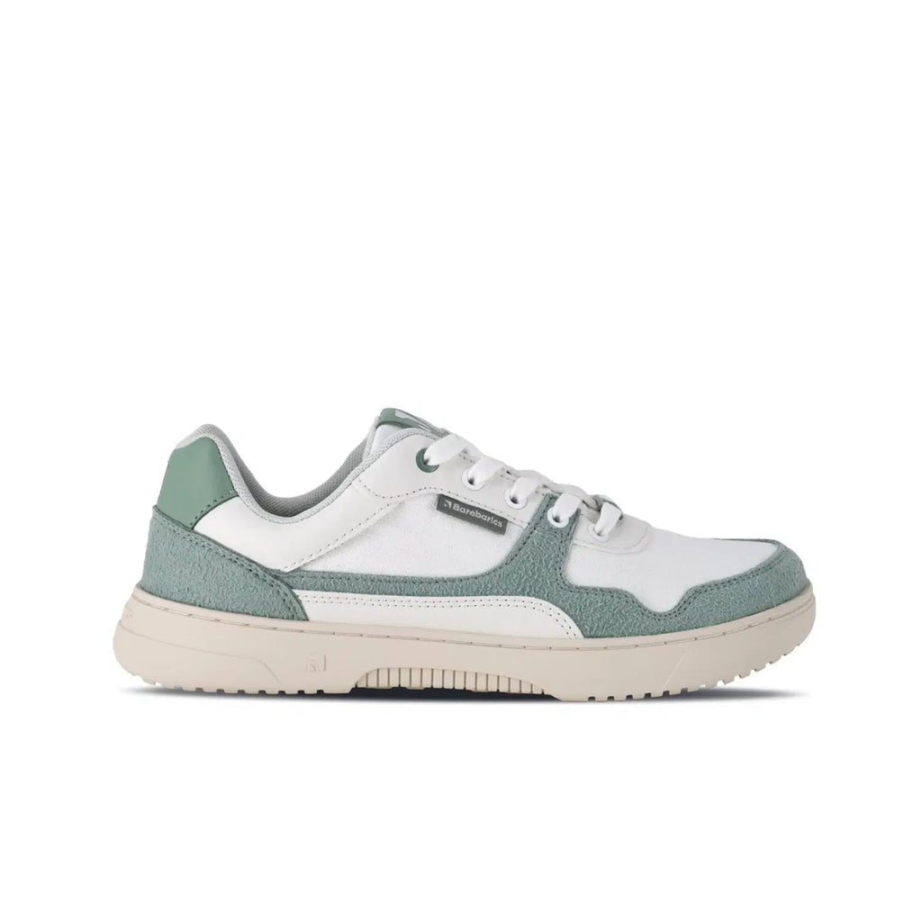Barefoot Sneakers Barebarics Zing - White & Green - BarefootHub - UK Barefoot Shoes