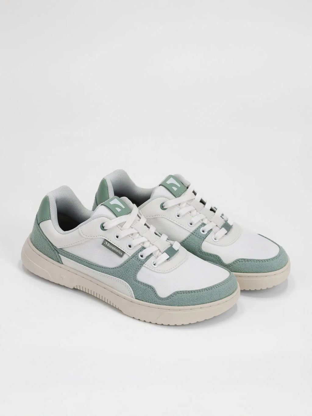Barefoot Sneakers Barebarics Zing - White & Green - BarefootHub - UK Barefoot Shoes