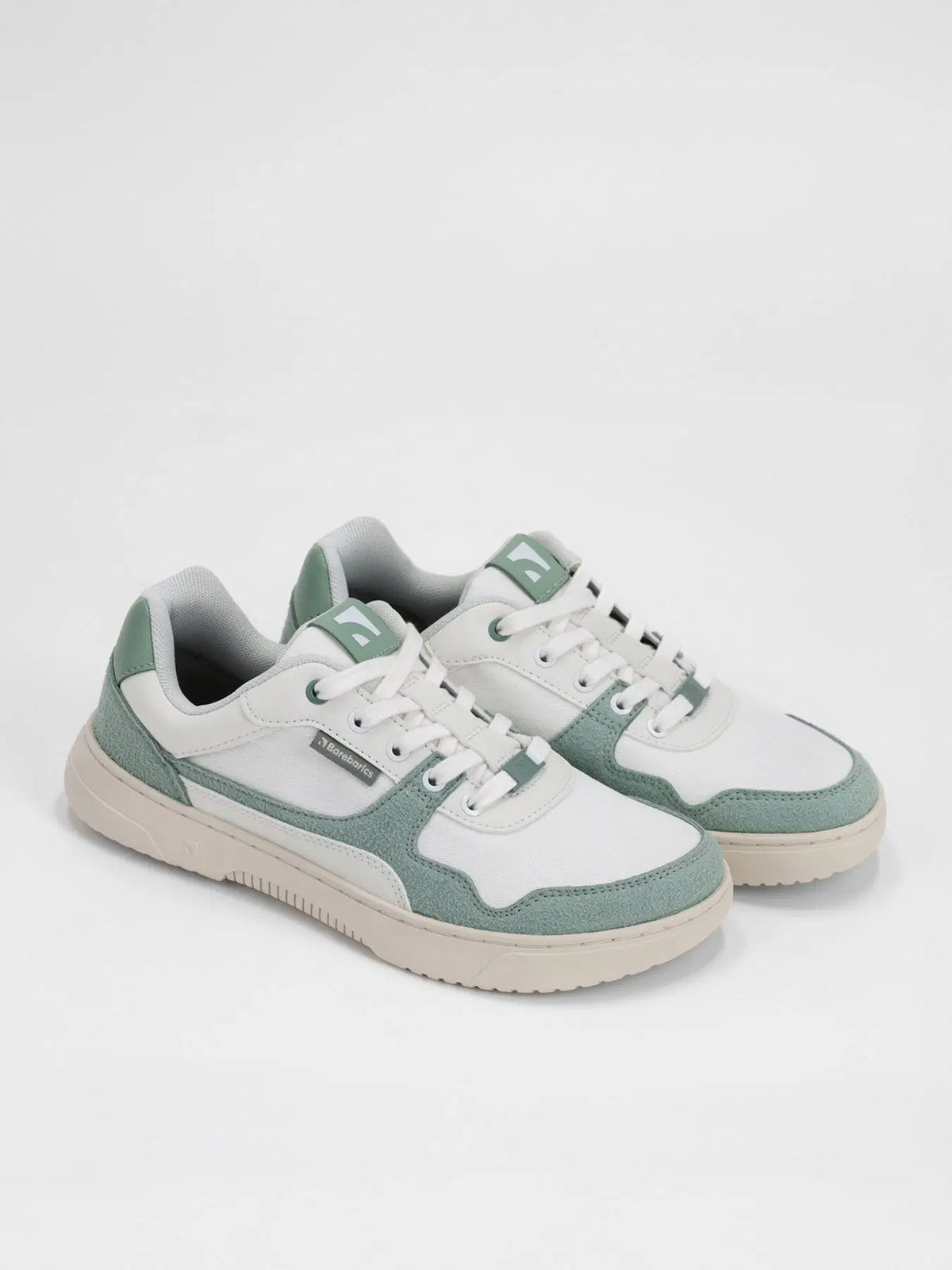 Barefoot Sneakers Barebarics Zing - White & Green - BarefootHub - UK Barefoot Shoes