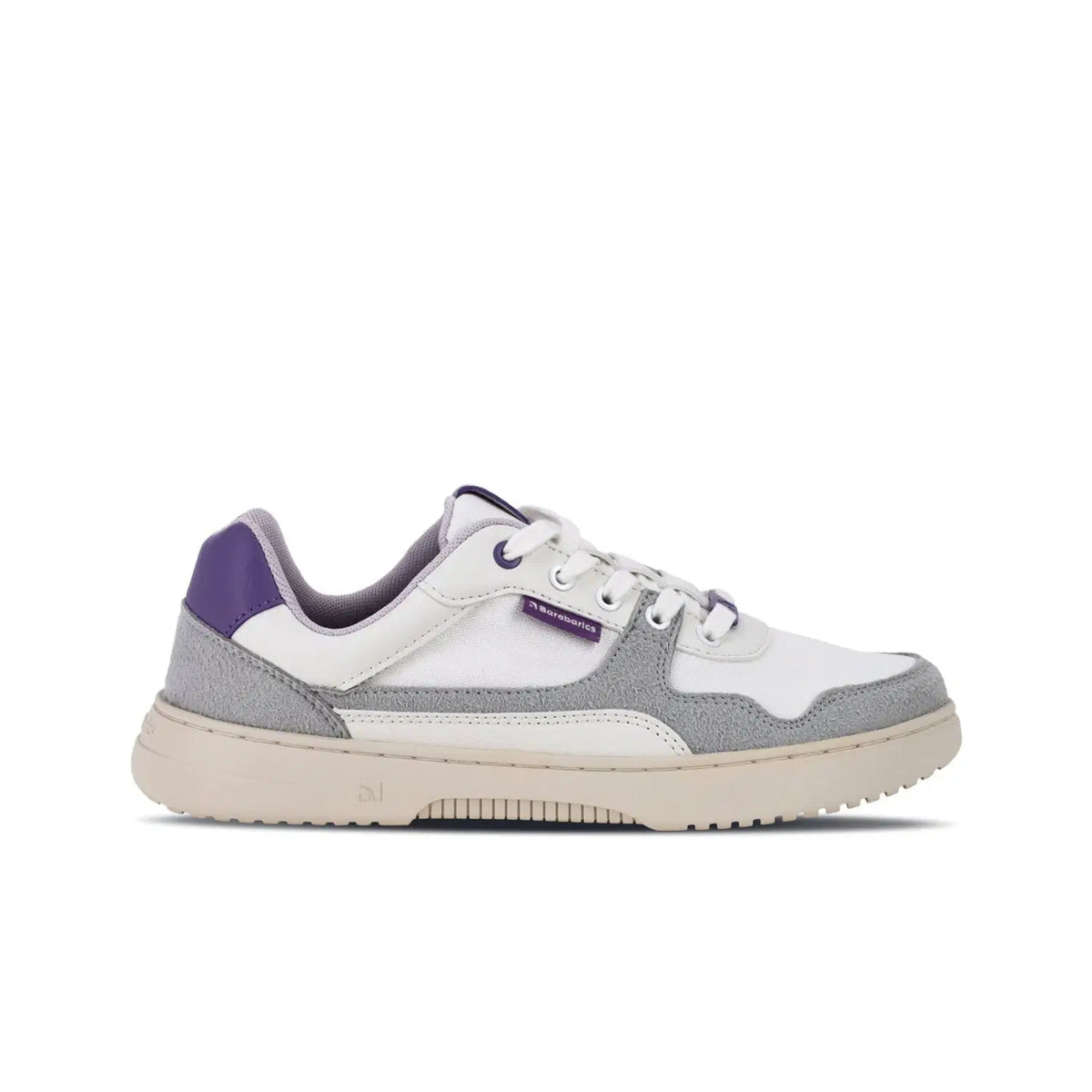 Barefoot Sneakers Barebarics Zing - White & Purple - BarefootHub - UK Barefoot Shoes