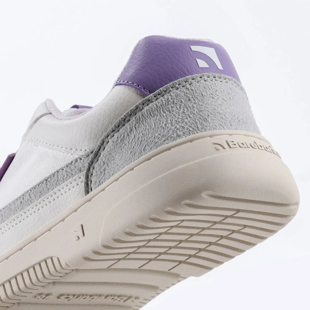 Barefoot Sneakers Barebarics Zing - White & Purple - BarefootHub - UK Barefoot Shoes