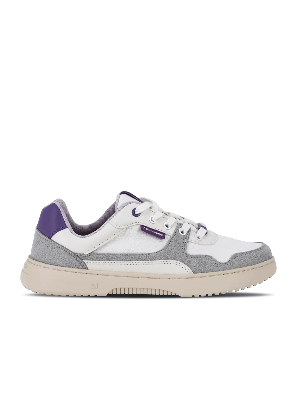 Barefoot Sneakers Barebarics Zing - White & Purple - BarefootHub - UK Barefoot Shoes
