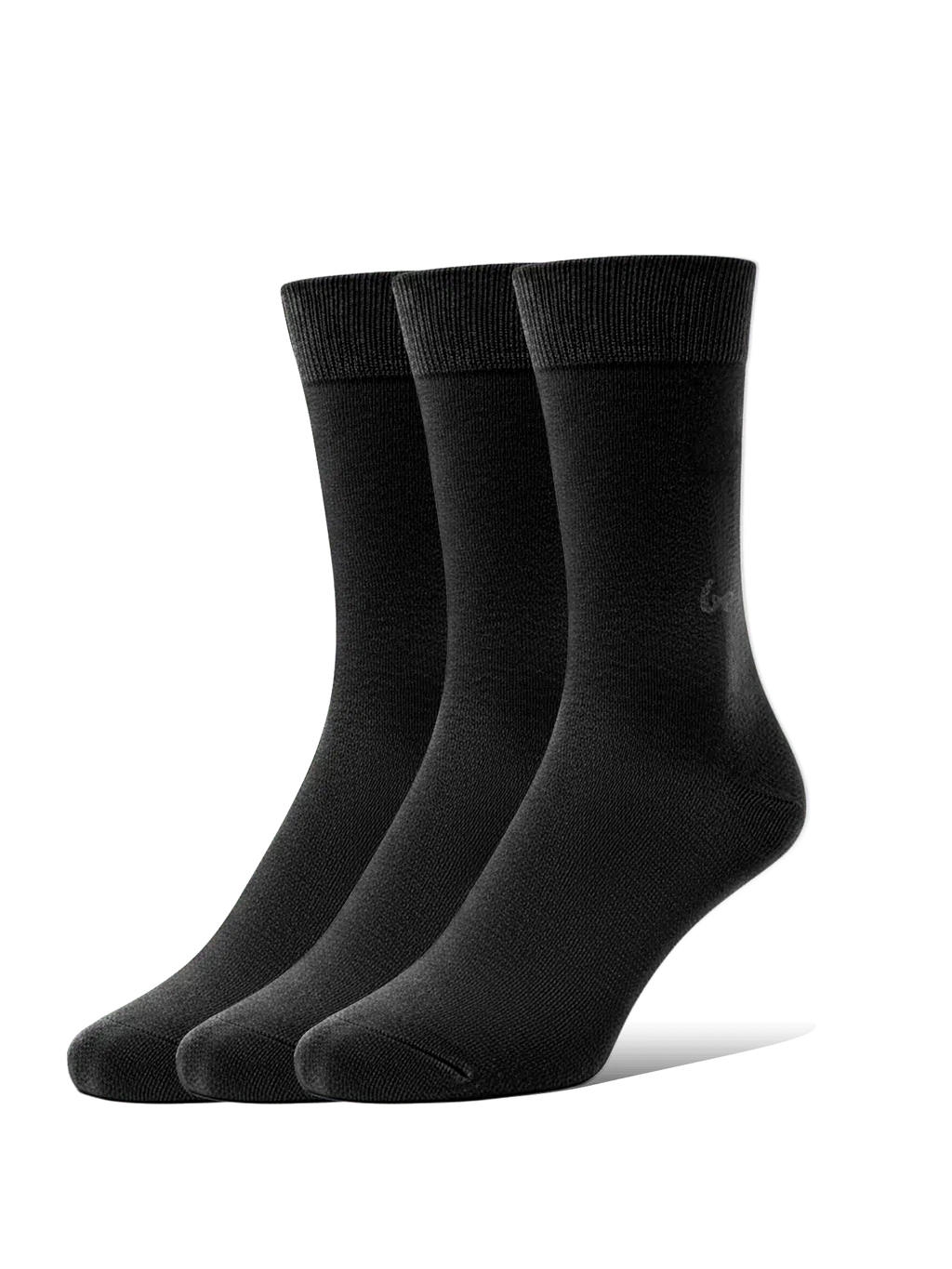 Barefoot Socks - Crew - Essentials - Black - 3 pack - BarefootHub - UK Barefoot Shoes
