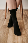 Barefoot Socks - Crew - Essentials - Black - 3 pack - BarefootHub - UK Barefoot Shoes