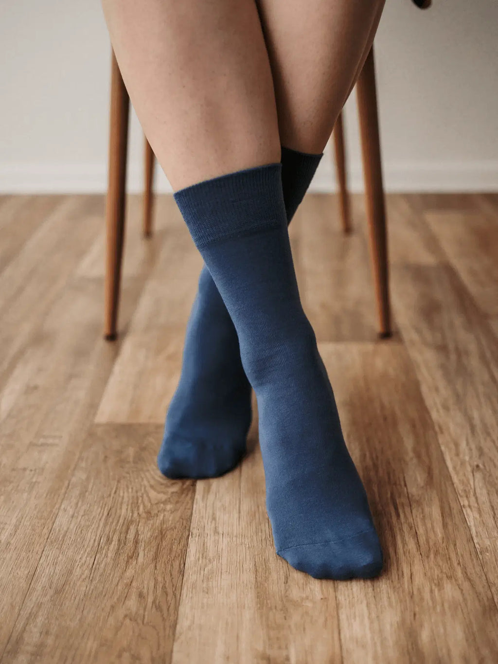 Barefoot Socks - Crew - Essentials - Blue - 3 pack - BarefootHub - UK Barefoot Shoes