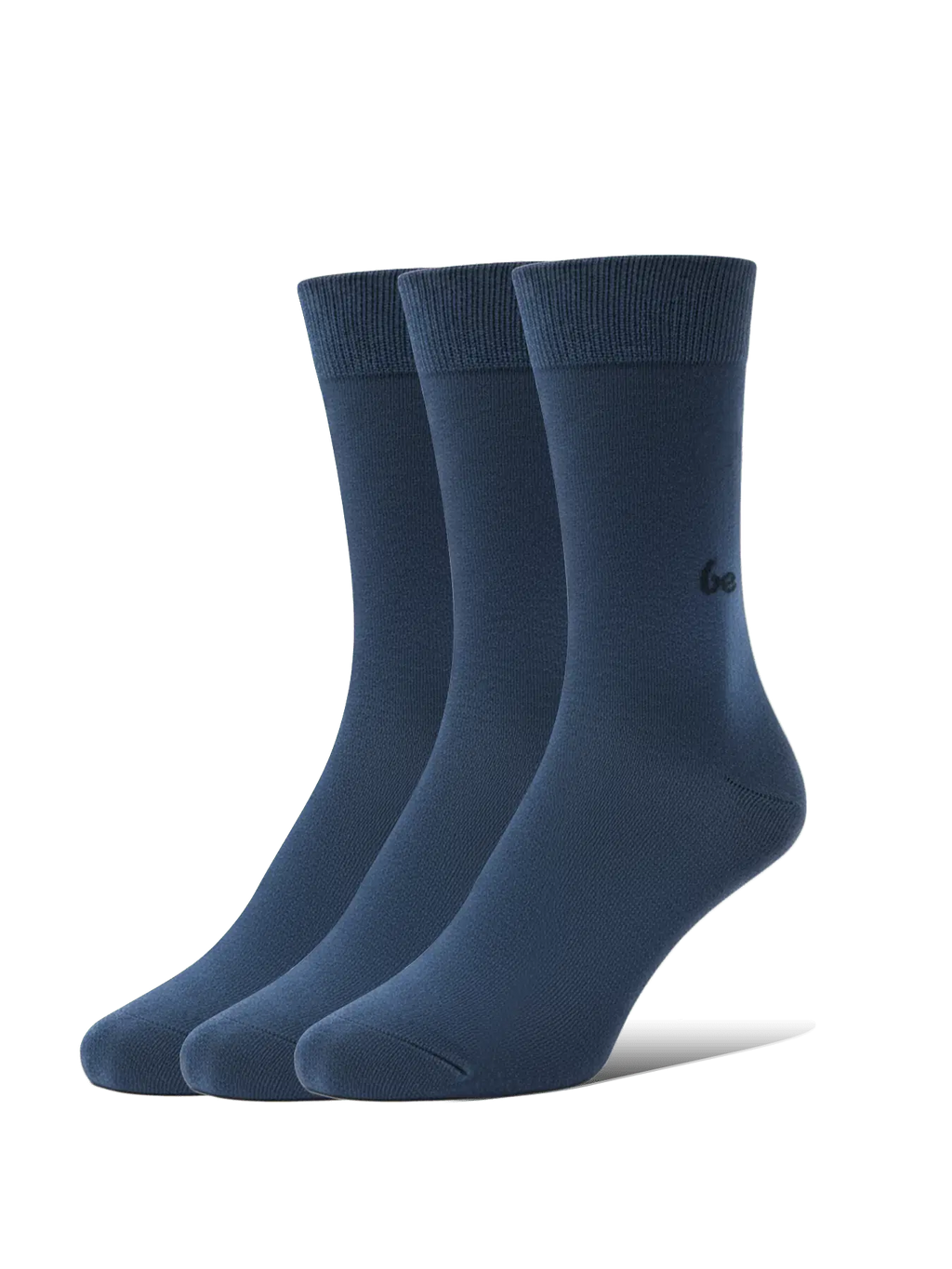 Barefoot Socks - Crew - Essentials - Blue - 3 pack - BarefootHub - UK Barefoot Shoes