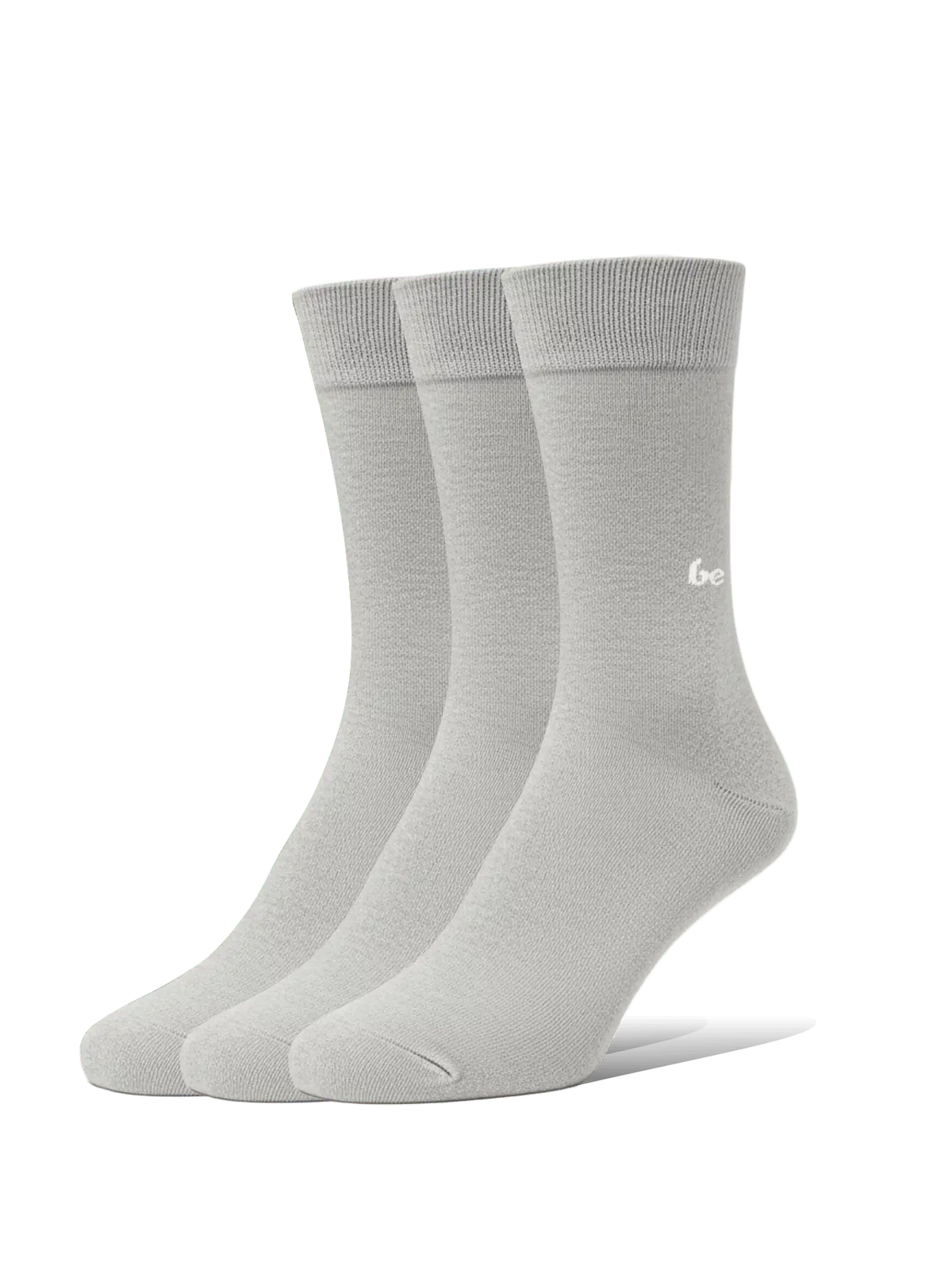 Barefoot Socks - Crew - Essentials - Grey - 3 pack - BarefootHub - UK Barefoot Shoes