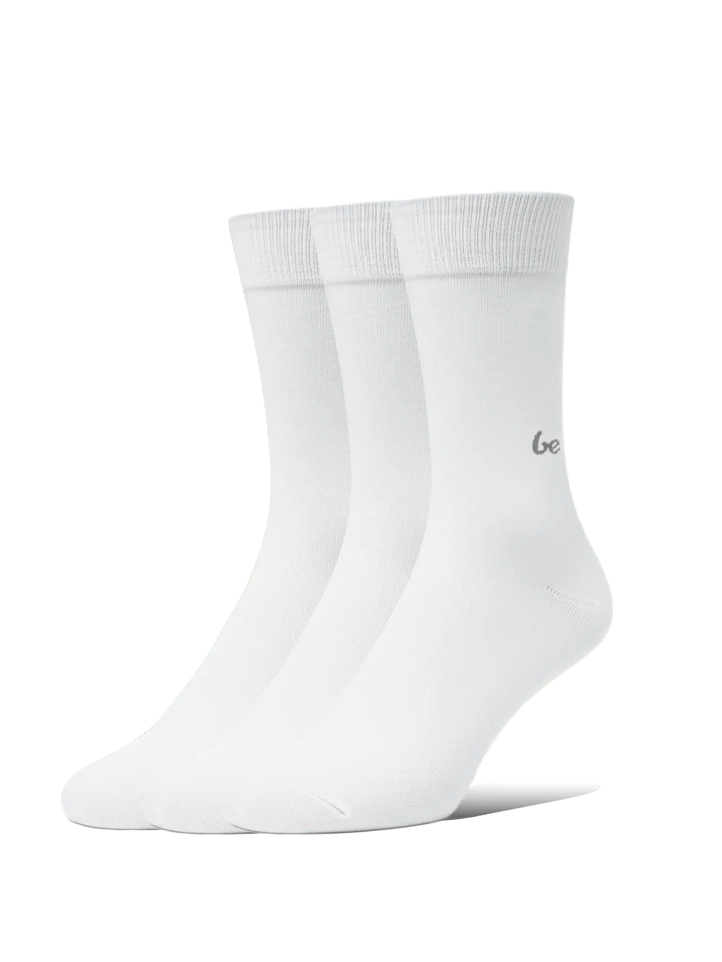 Barefoot Socks - Crew - Essentials - White - 3 pack - BarefootHub - UK Barefoot Shoes