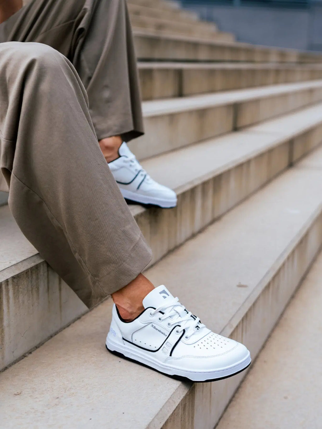Barfuß Sneaker Barebarics Arise - White & Black