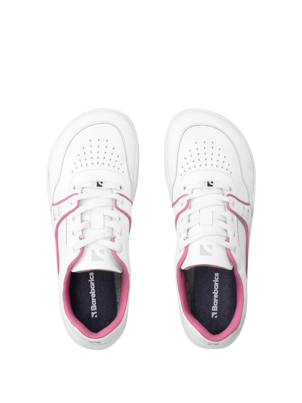 Barfuß-Sneaker Barebarics Arise - Weiß & Himbeerrosa