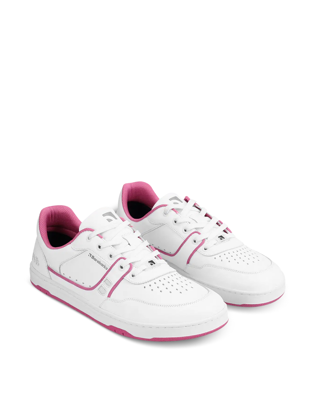 Barfuß-Sneaker Barebarics Arise - Weiß & Himbeerrosa