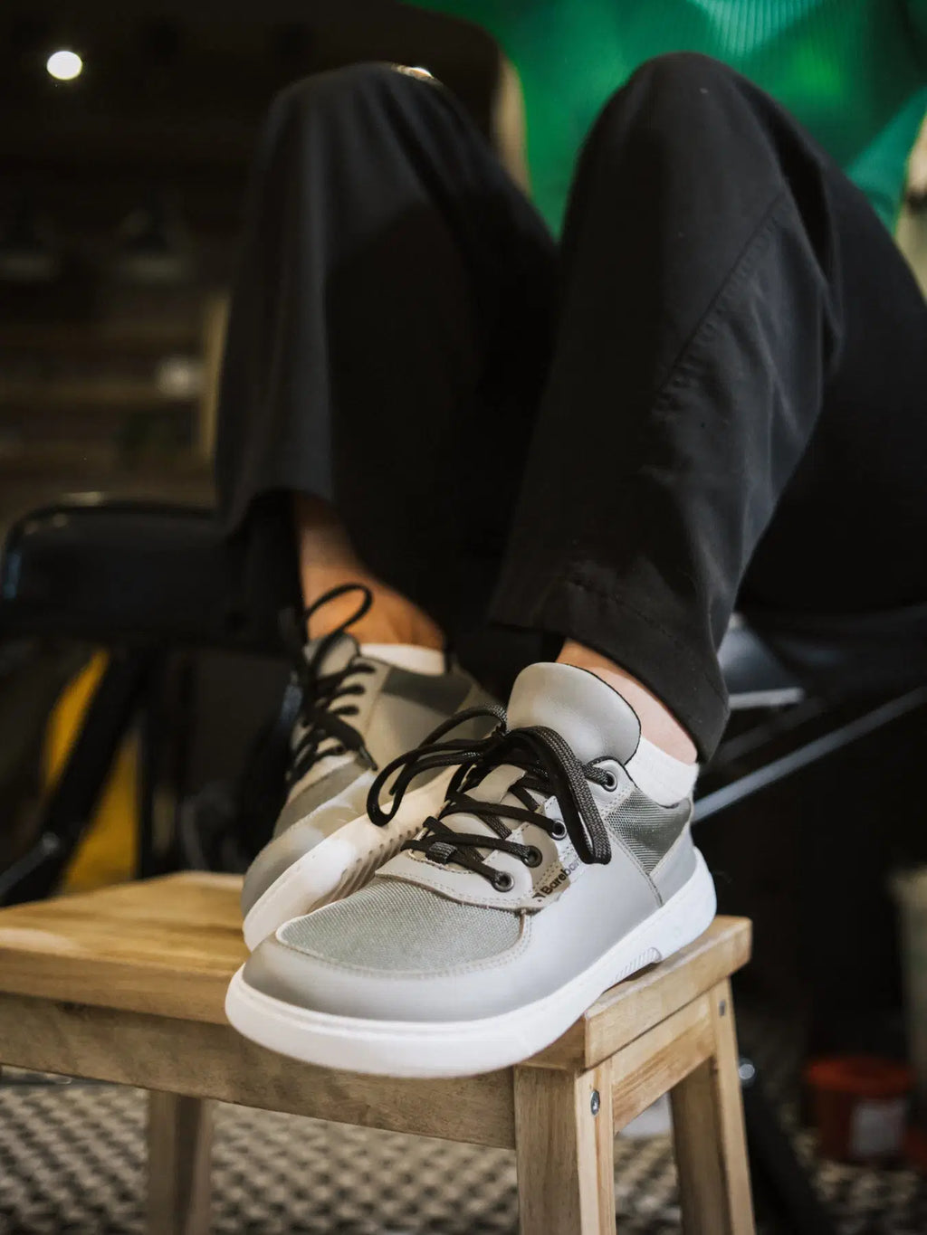 Barfußschuhe Barebarics Bravo - Grau & Weiß