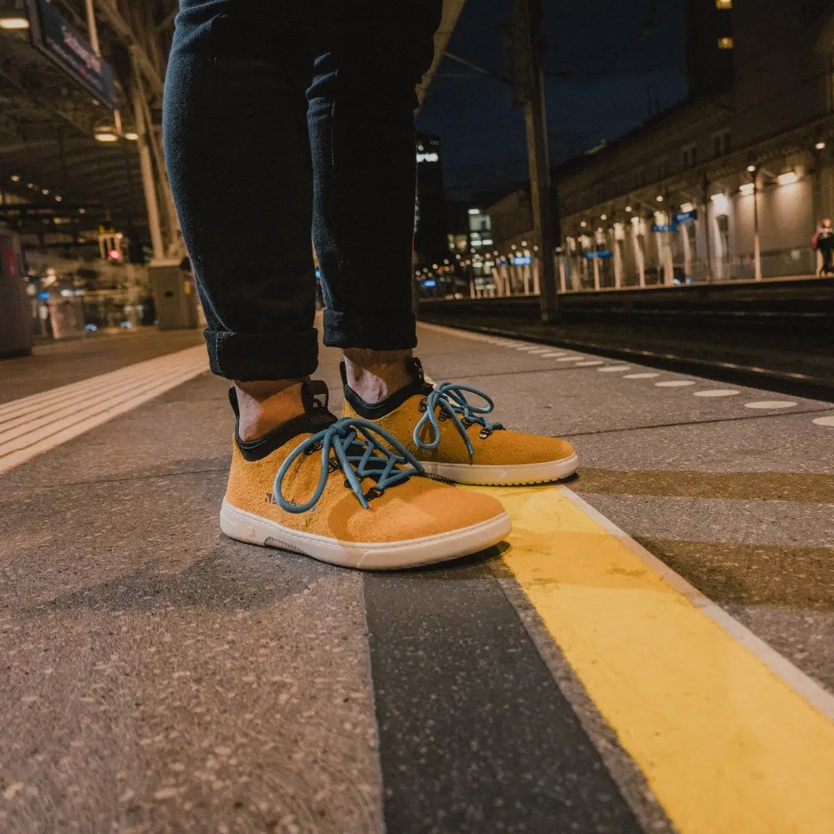 Barfuß-Sneaker Barebarics Bronx - Mustard