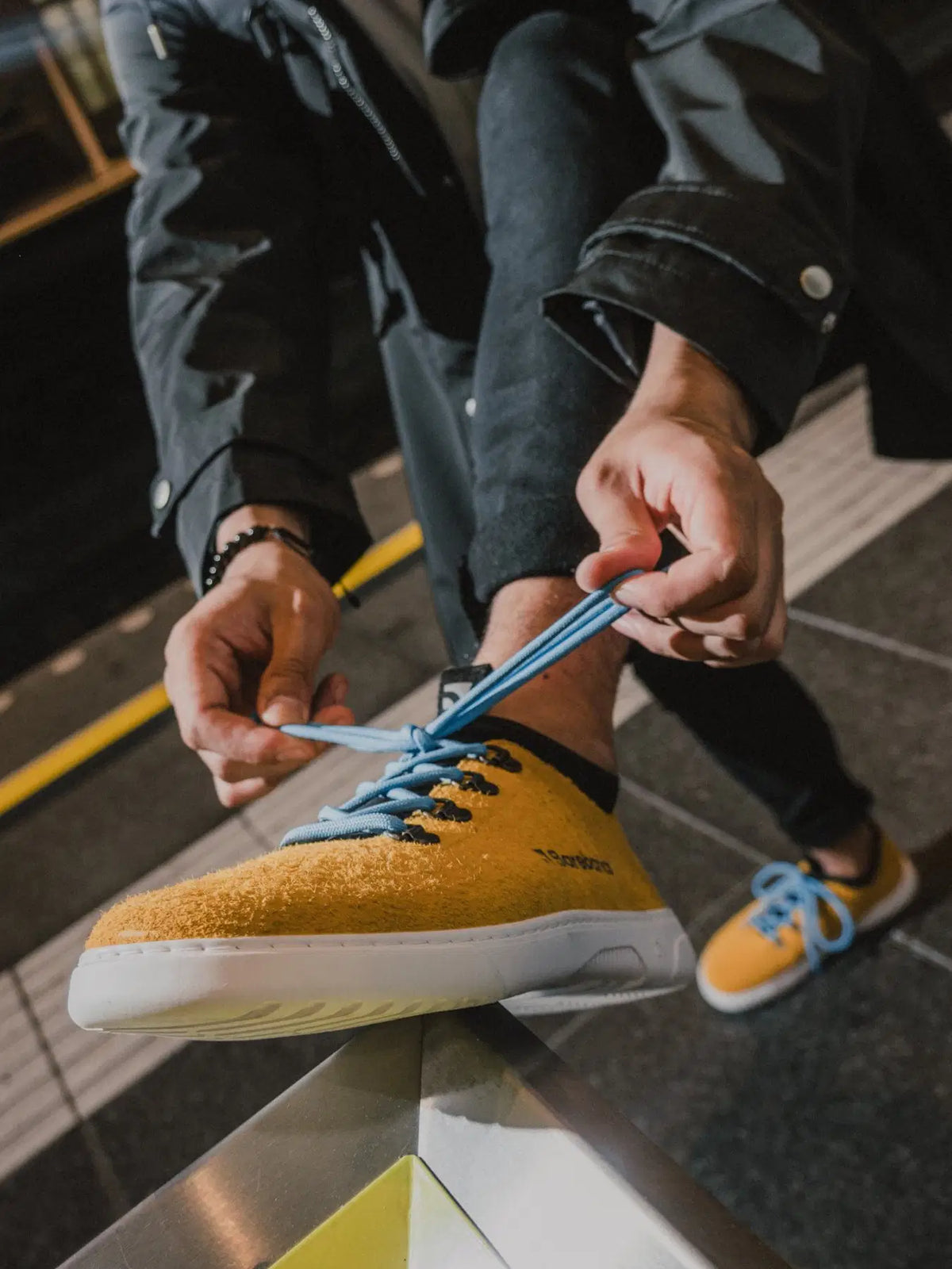 Barfuß-Sneaker Barebarics Bronx - Mustard