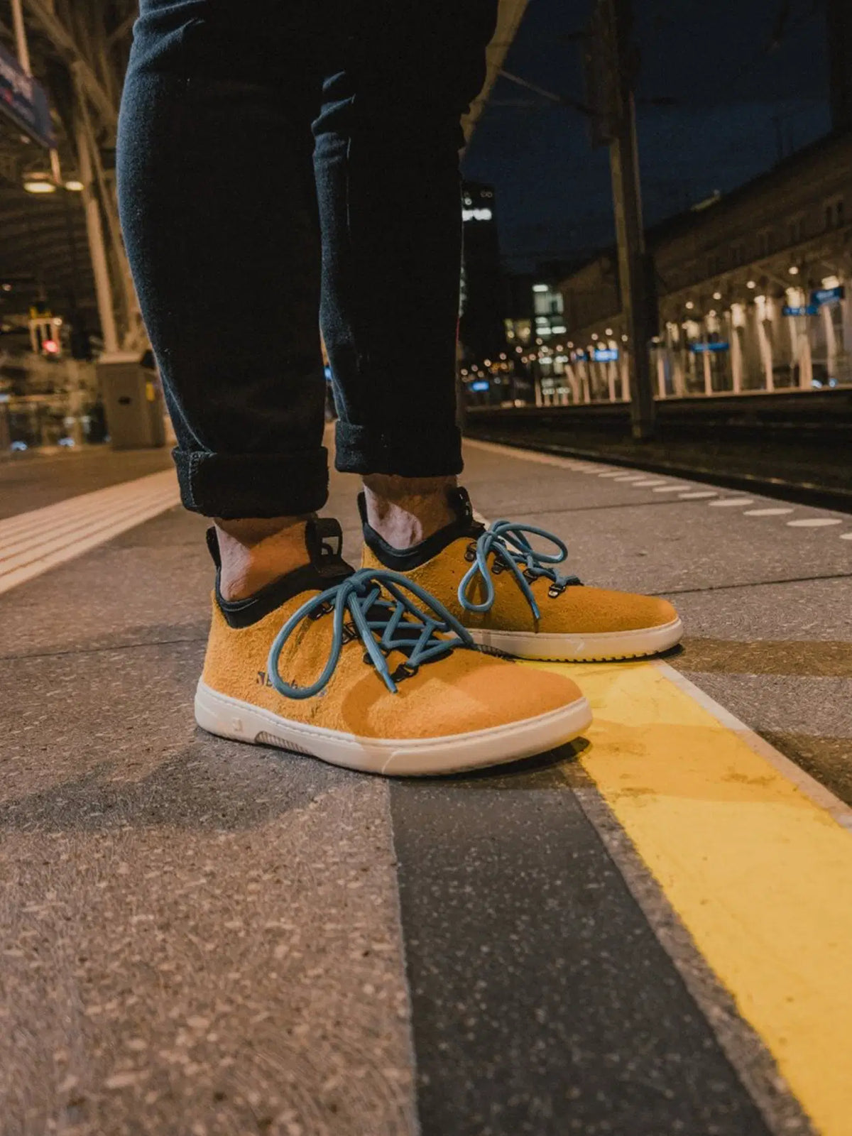 Barfuß-Sneaker Barebarics Bronx - Mustard
