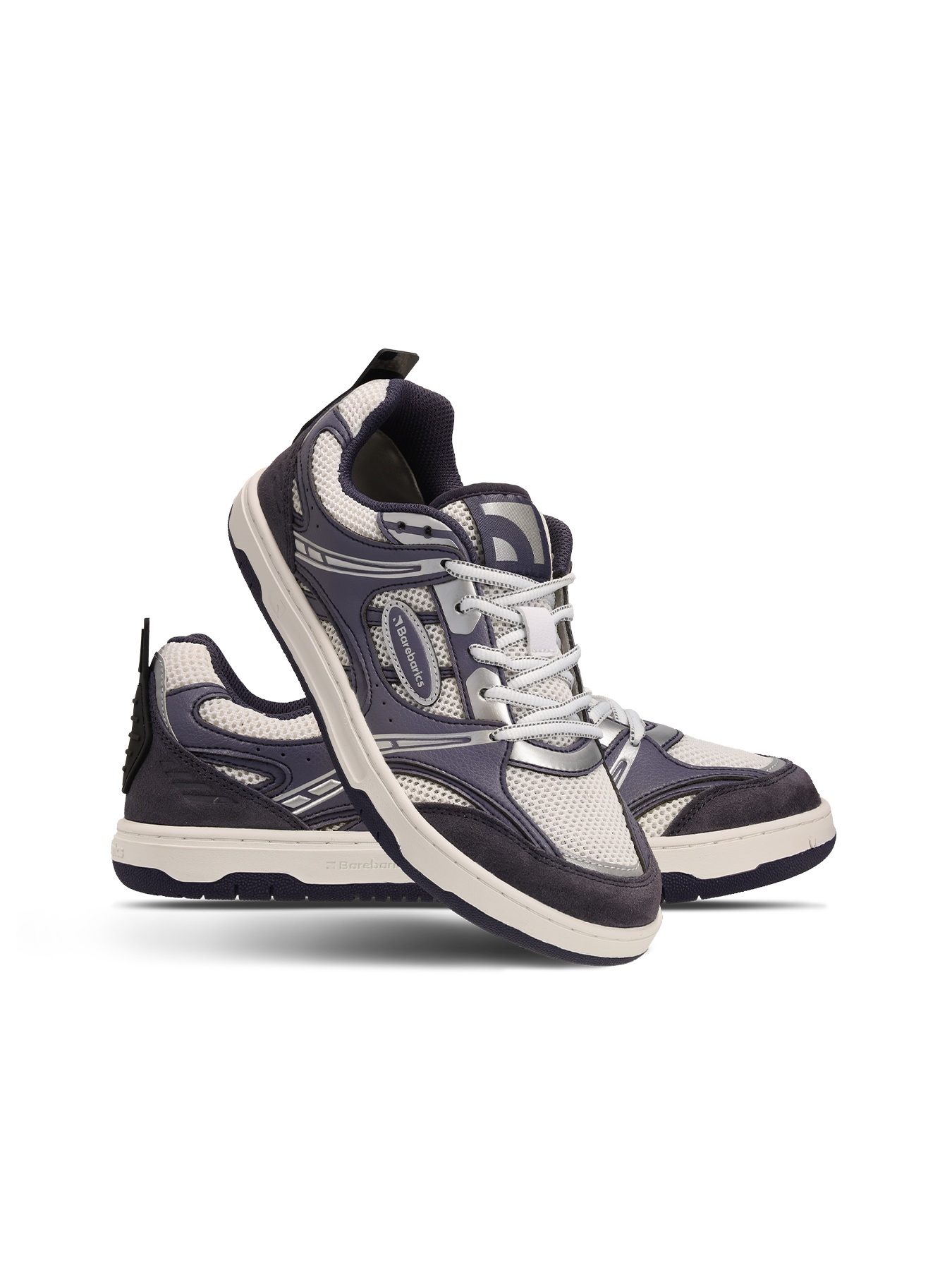 Barfuß-Sneaker Barebarics Dropsta – Blau & Silber
