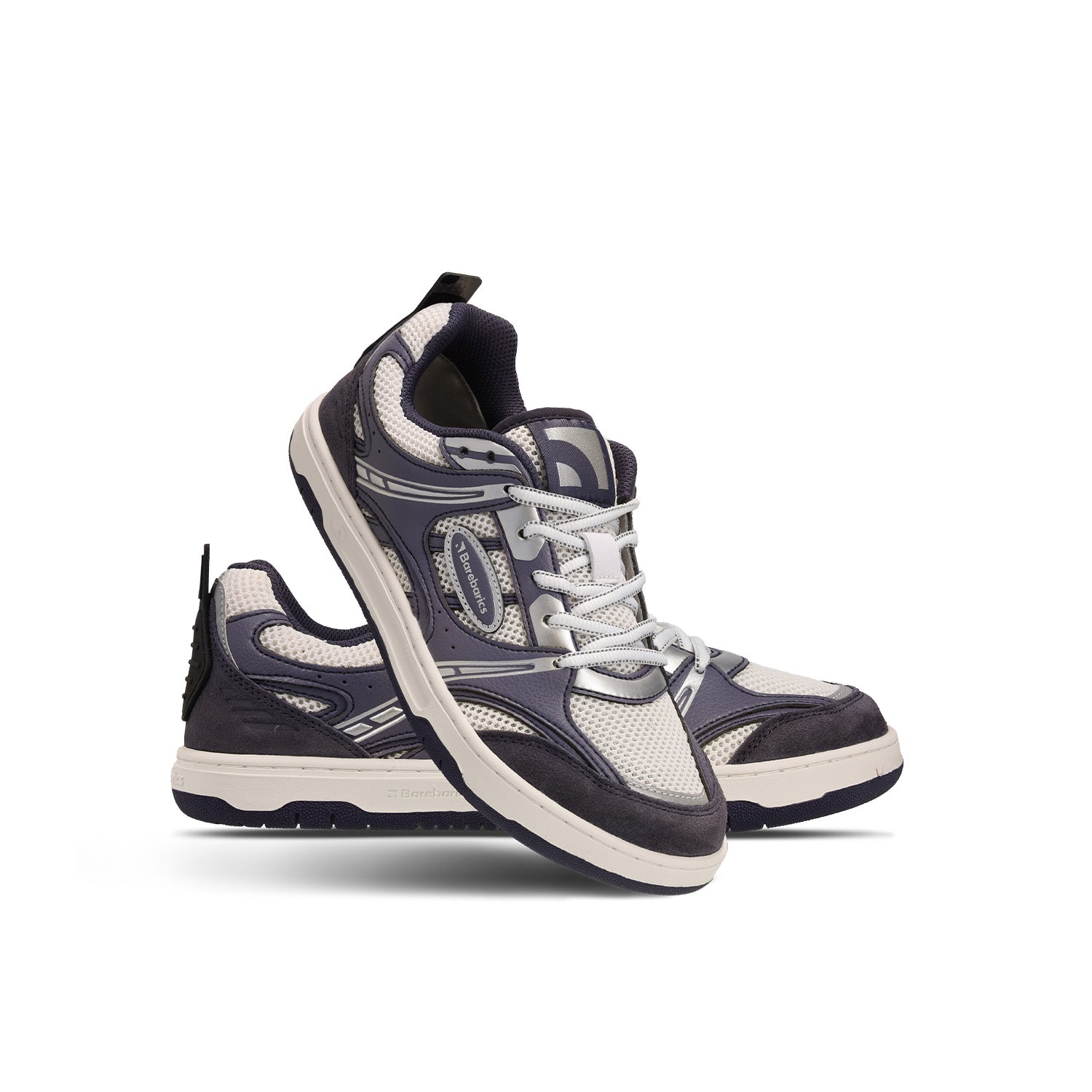 Barfuß-Sneaker Barebarics Dropsta – Blau & Silber