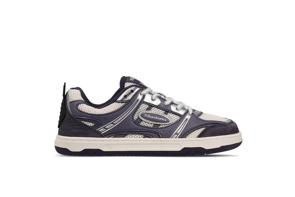 Barfuß-Sneaker Barebarics Dropsta – Blau & Silber