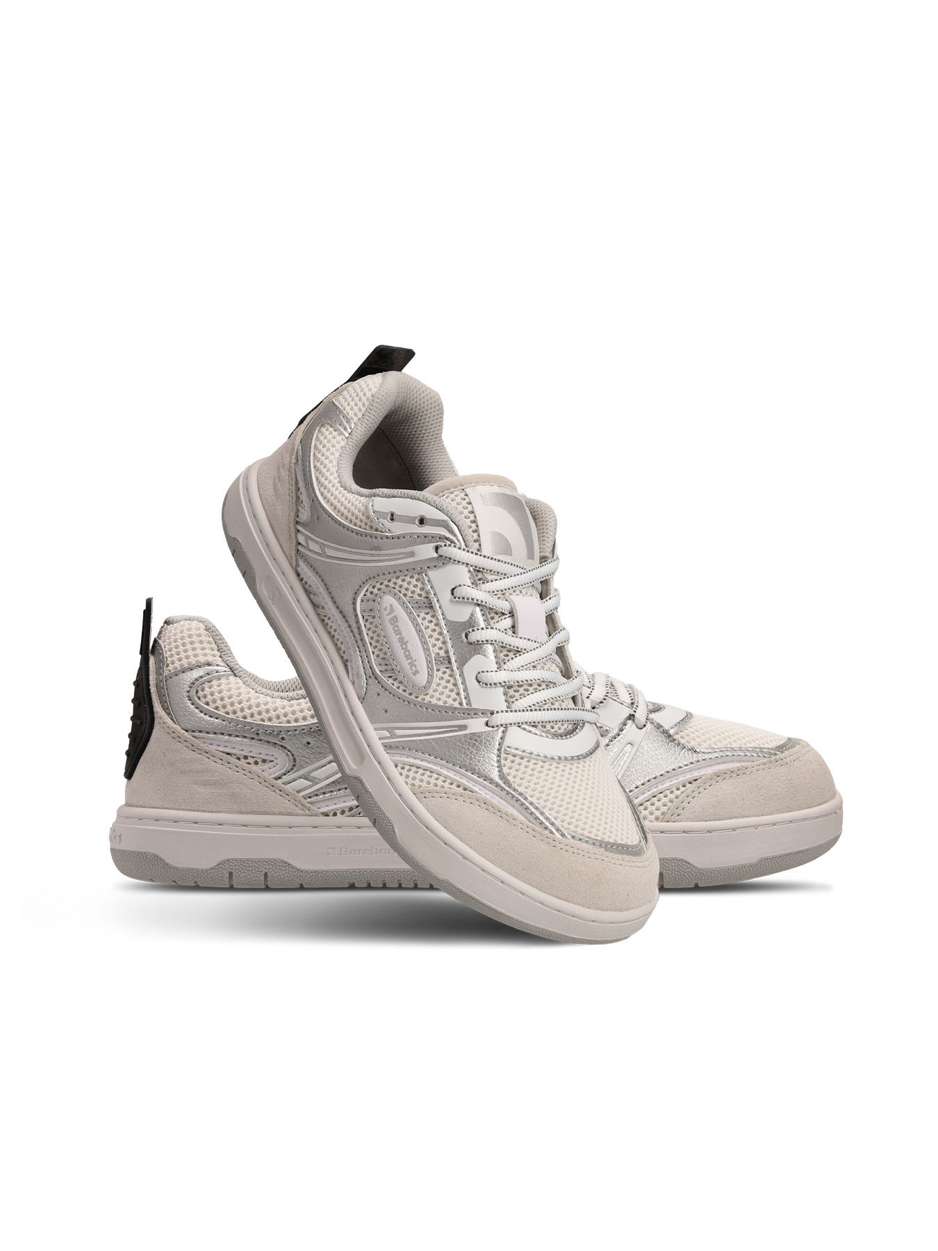 Barfuß-Sneaker Barebarics Dropsta - Silver & White